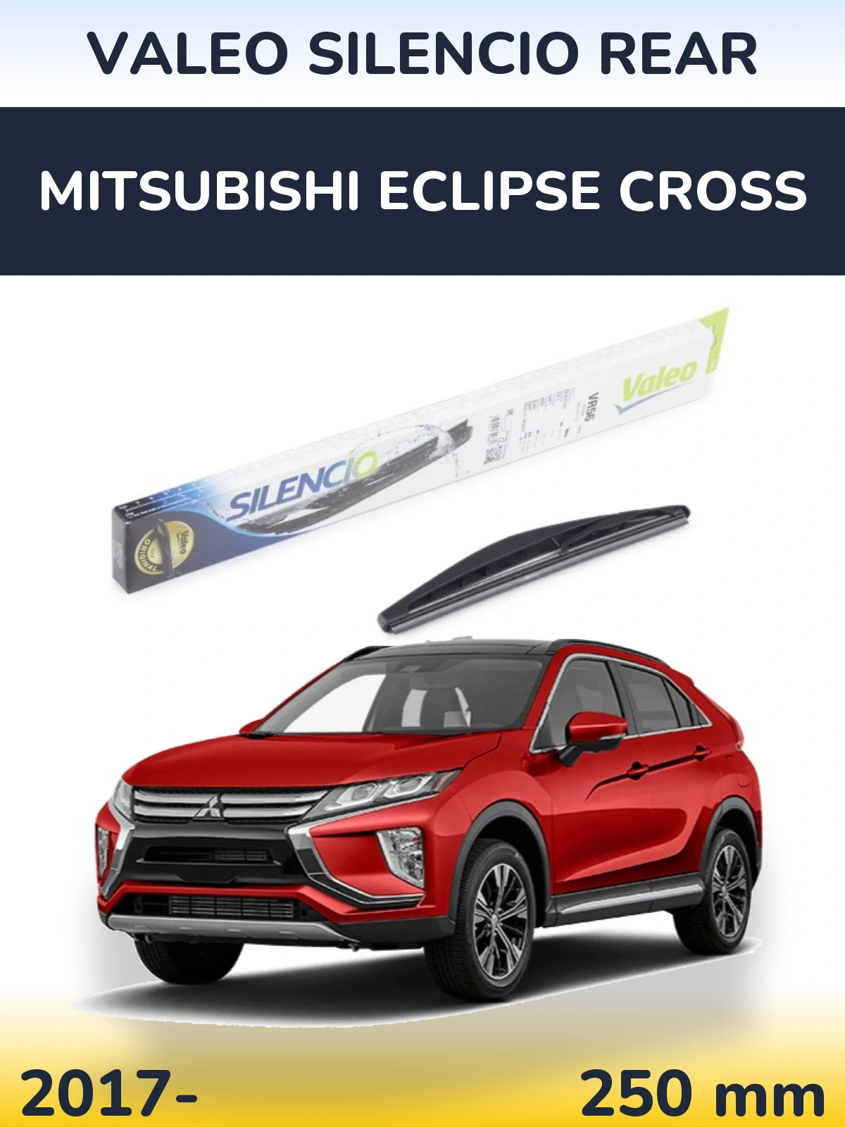 Torkarblad Valeo Silencio Rear för Mitsubishi Eclipse Cross