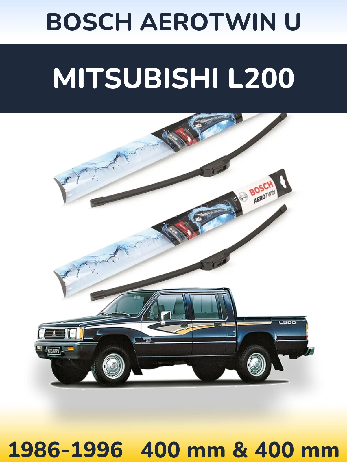 Torkarblad BOSCH AeroTwin U för Mitsubishi L200