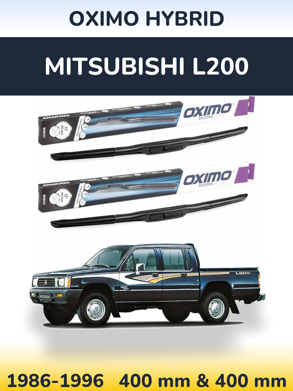 Torkarblad Oximo Hybrid för Mitsubishi L200