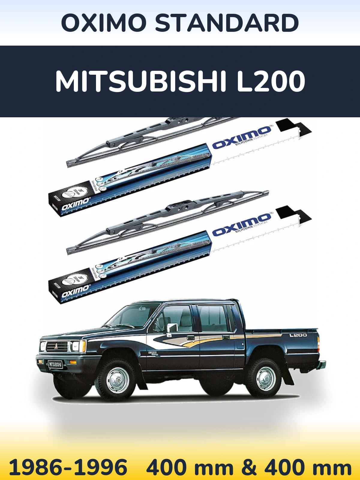 Torkarblad Oximo Standard för Mitsubishi L200