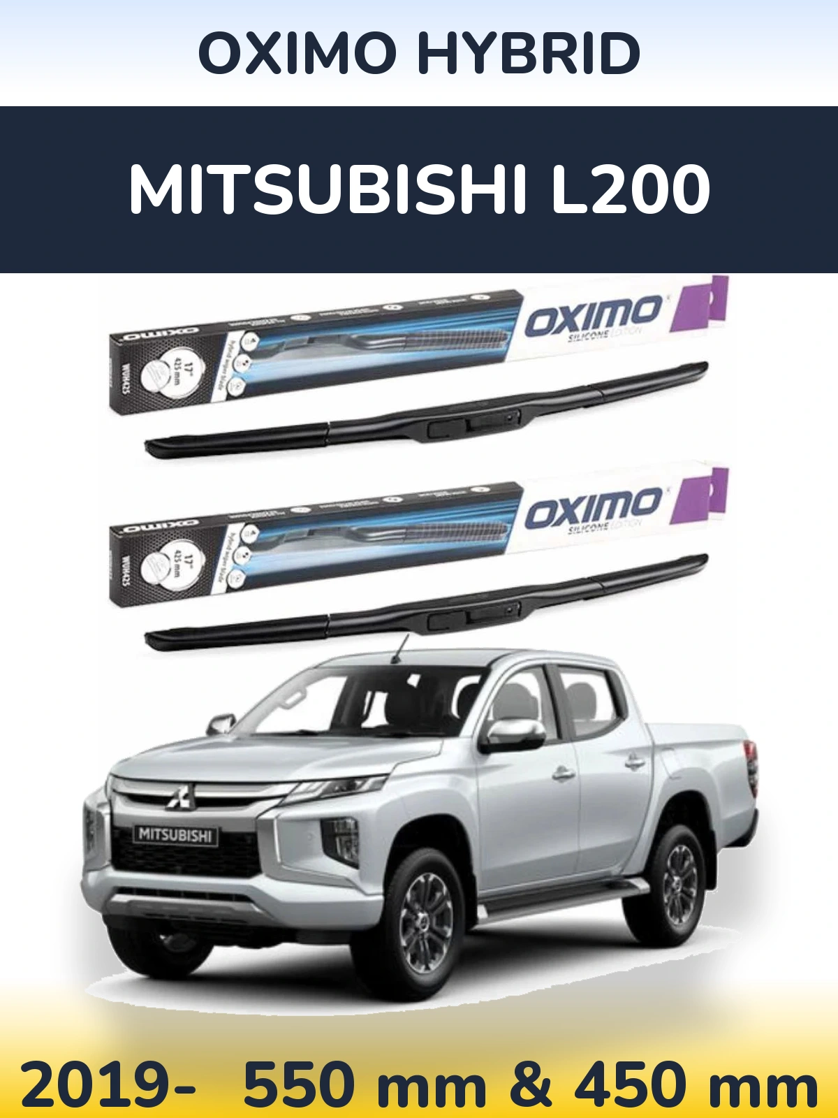 Torkarblad Oximo Hybrid för Mitsubishi L200