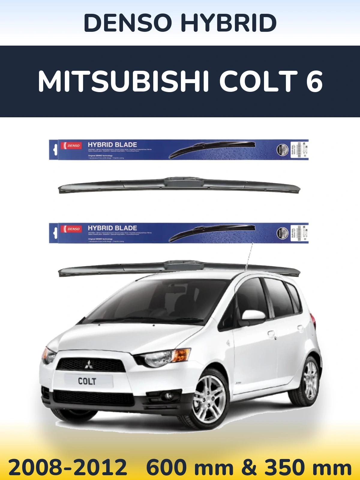 Torkarblad Denso Hybrid för Mitsubishi Colt 6