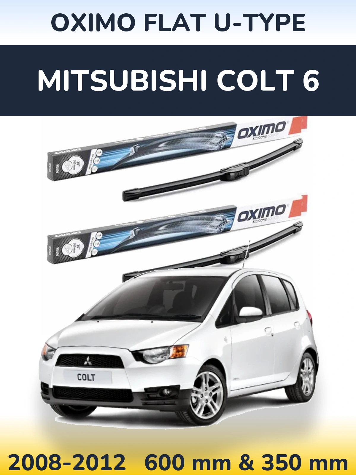 Torkarblad Oximo Flat U-type för Mitsubishi Colt 6