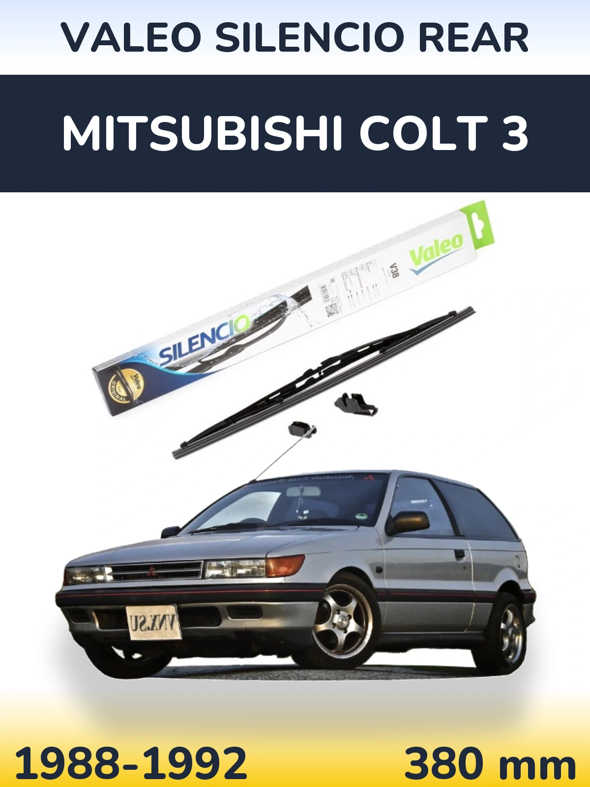 Torkarblad Valeo Silencio Rear för Mitsubishi Colt 3