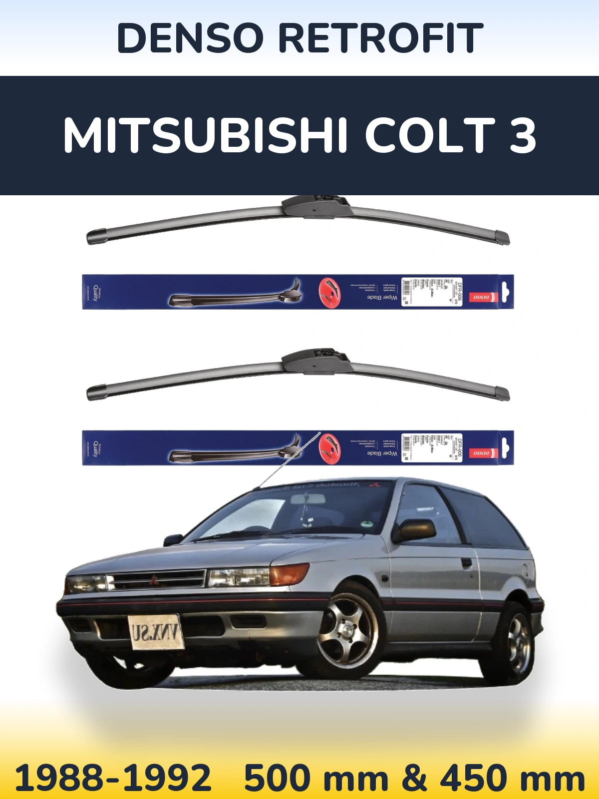 Torkarblad Denso Retrofit för Mitsubishi Colt 3