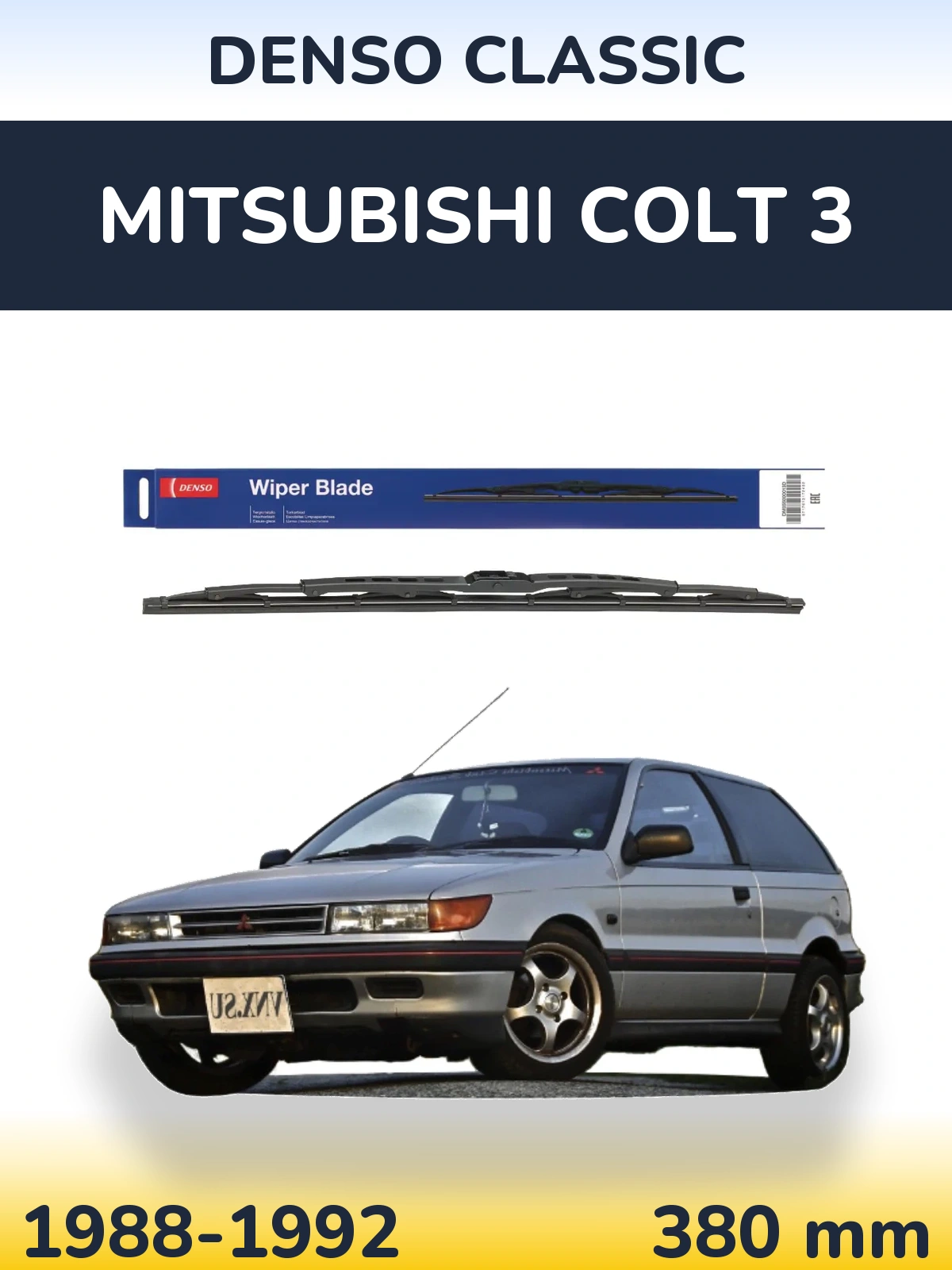 Torkarblad Denso Classic för Mitsubishi Colt 3