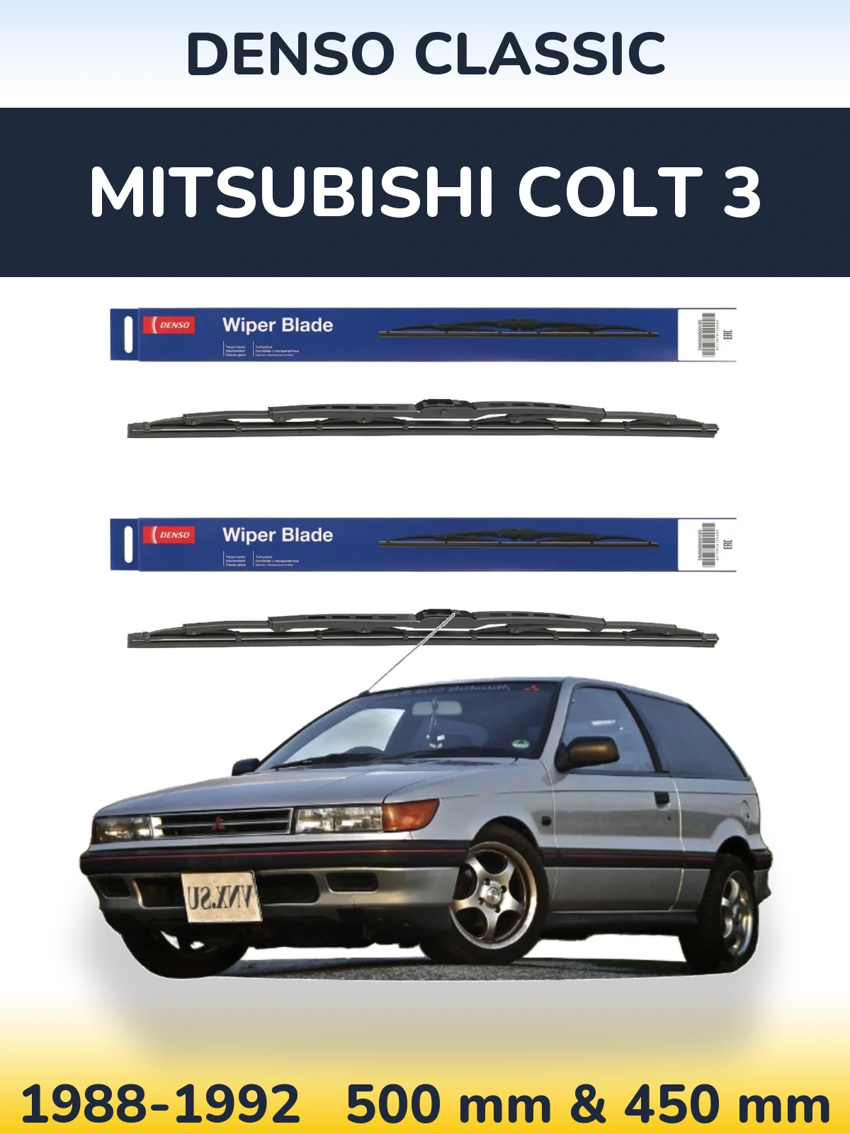 Torkarblad Denso Classic för Mitsubishi Colt 3