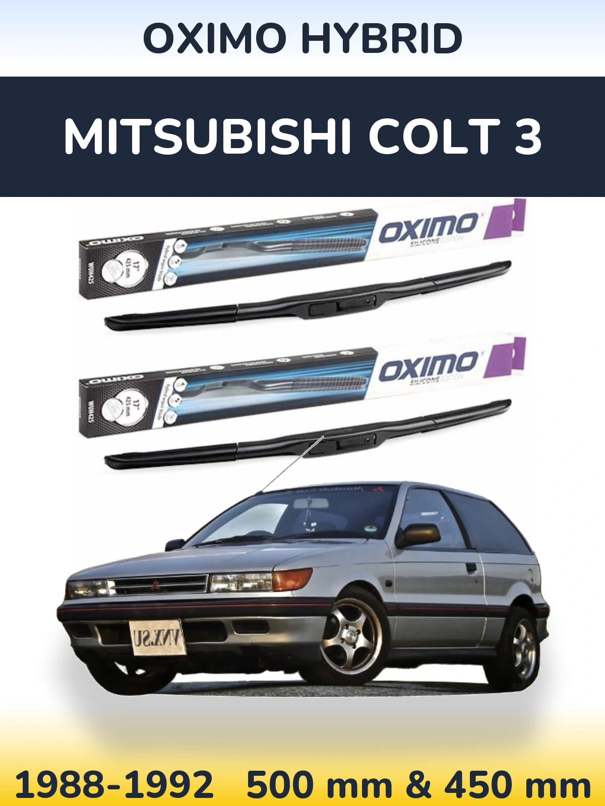 Torkarblad Oximo Hybrid för Mitsubishi Colt 3