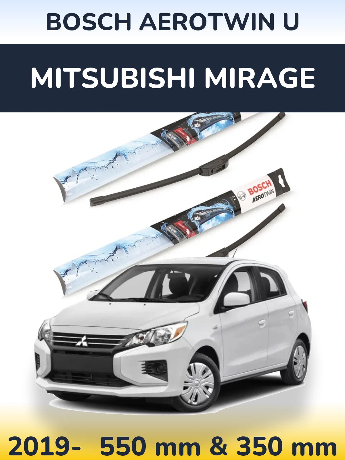 Torkarblad BOSCH AeroTwin U för Mitsubishi Mirage
