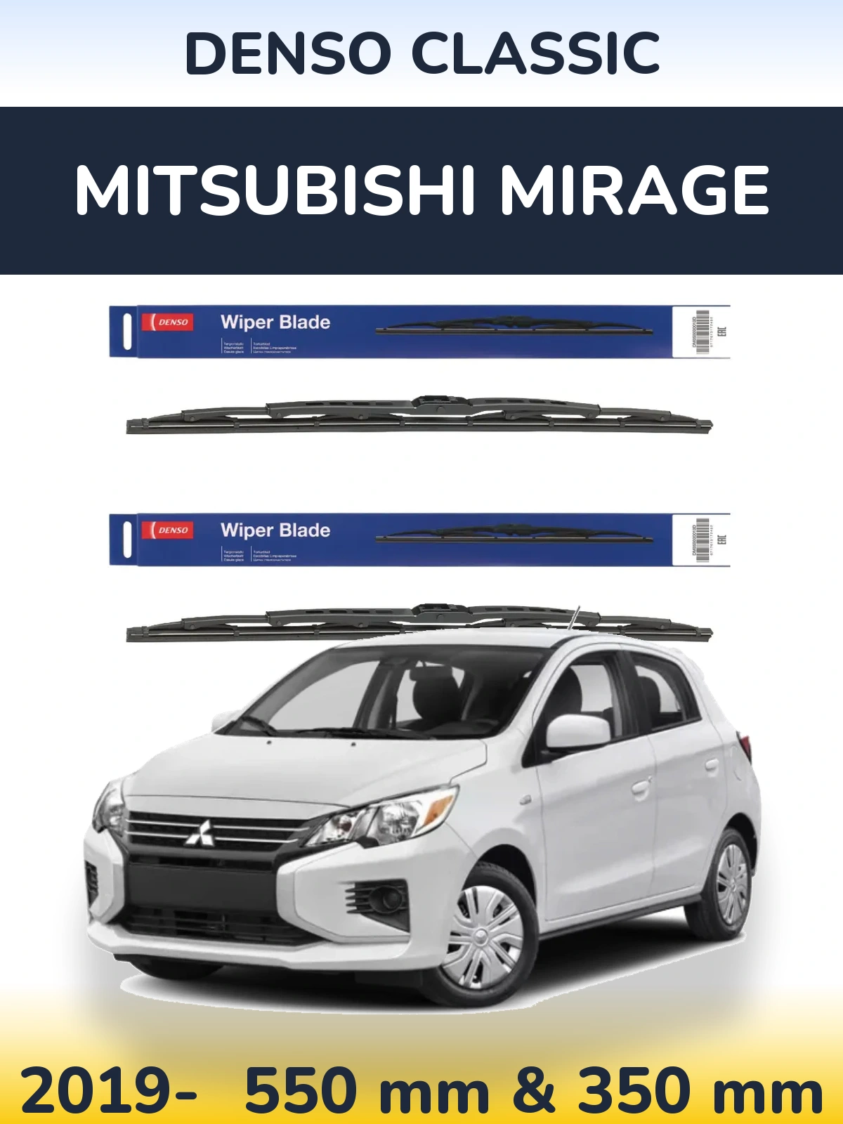 Torkarblad Denso Classic för Mitsubishi Mirage