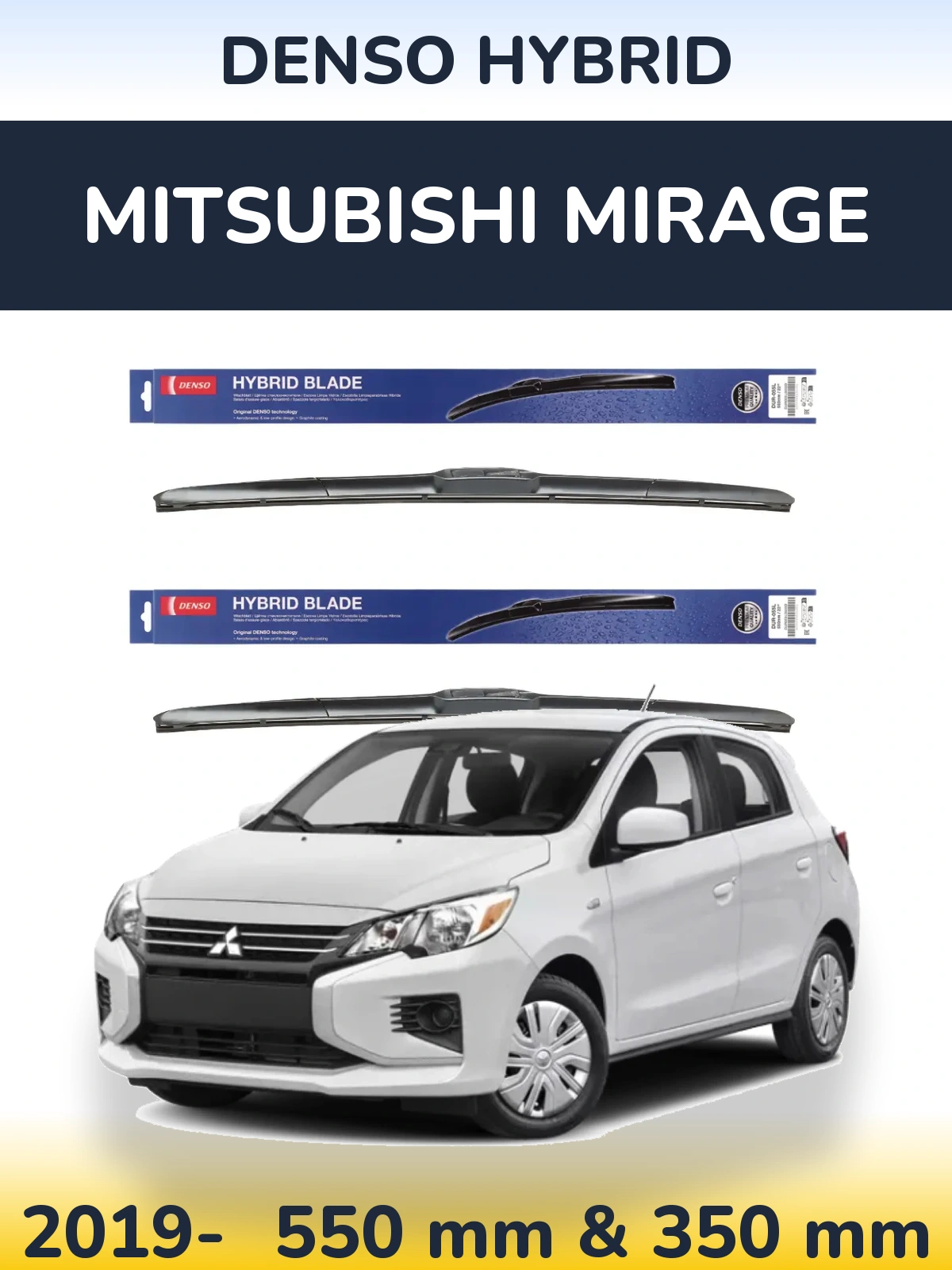 Torkarblad Denso Hybrid för Mitsubishi Mirage