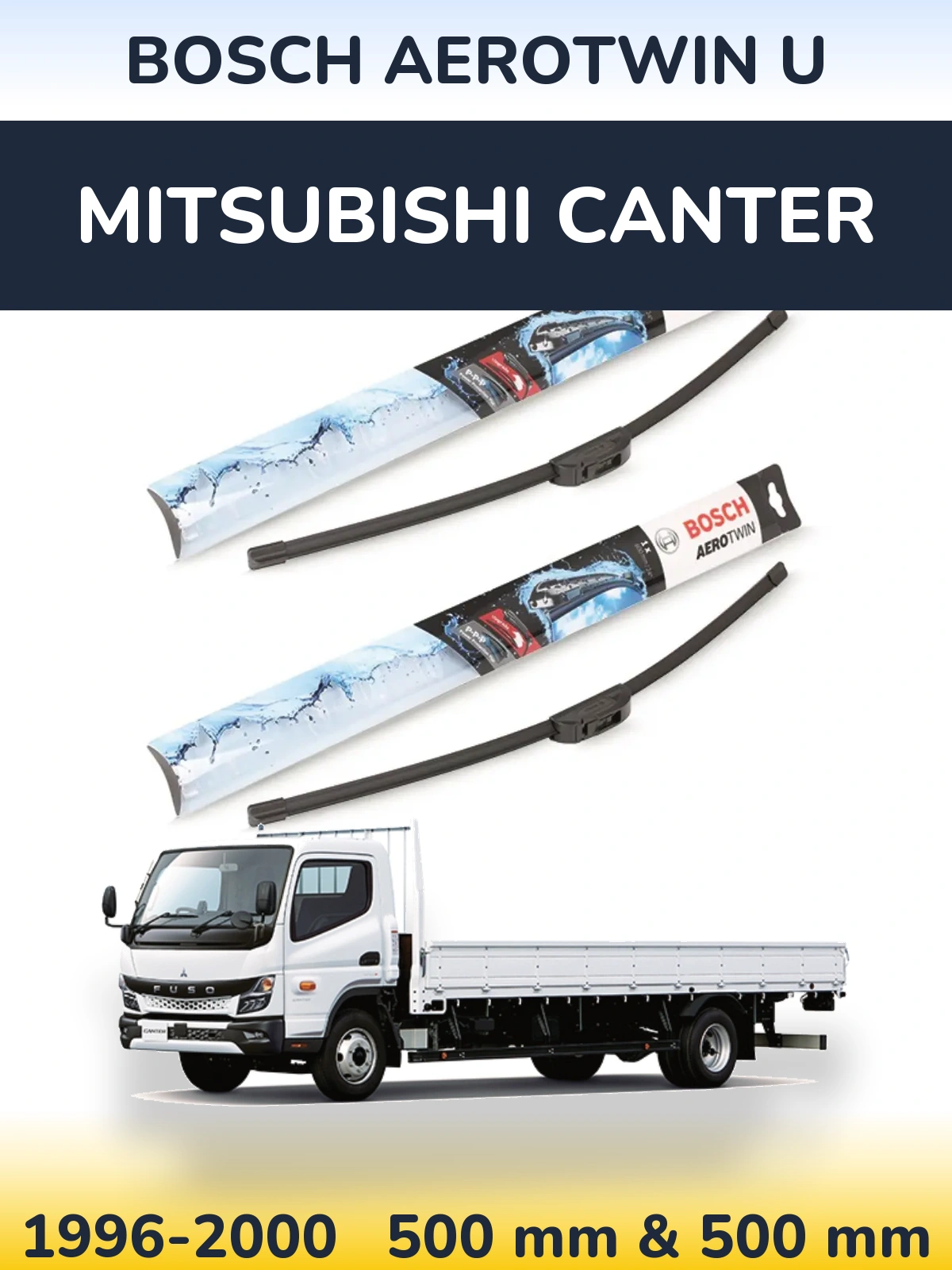 Torkarblad BOSCH AeroTwin U för Mitsubishi Canter