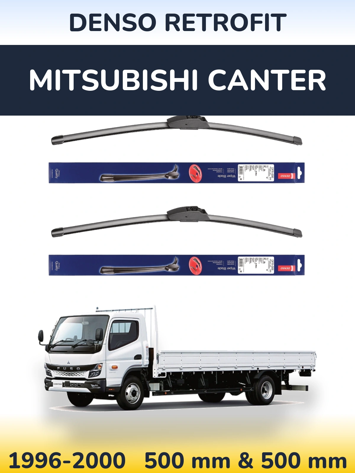 Torkarblad Denso Retrofit för Mitsubishi Canter