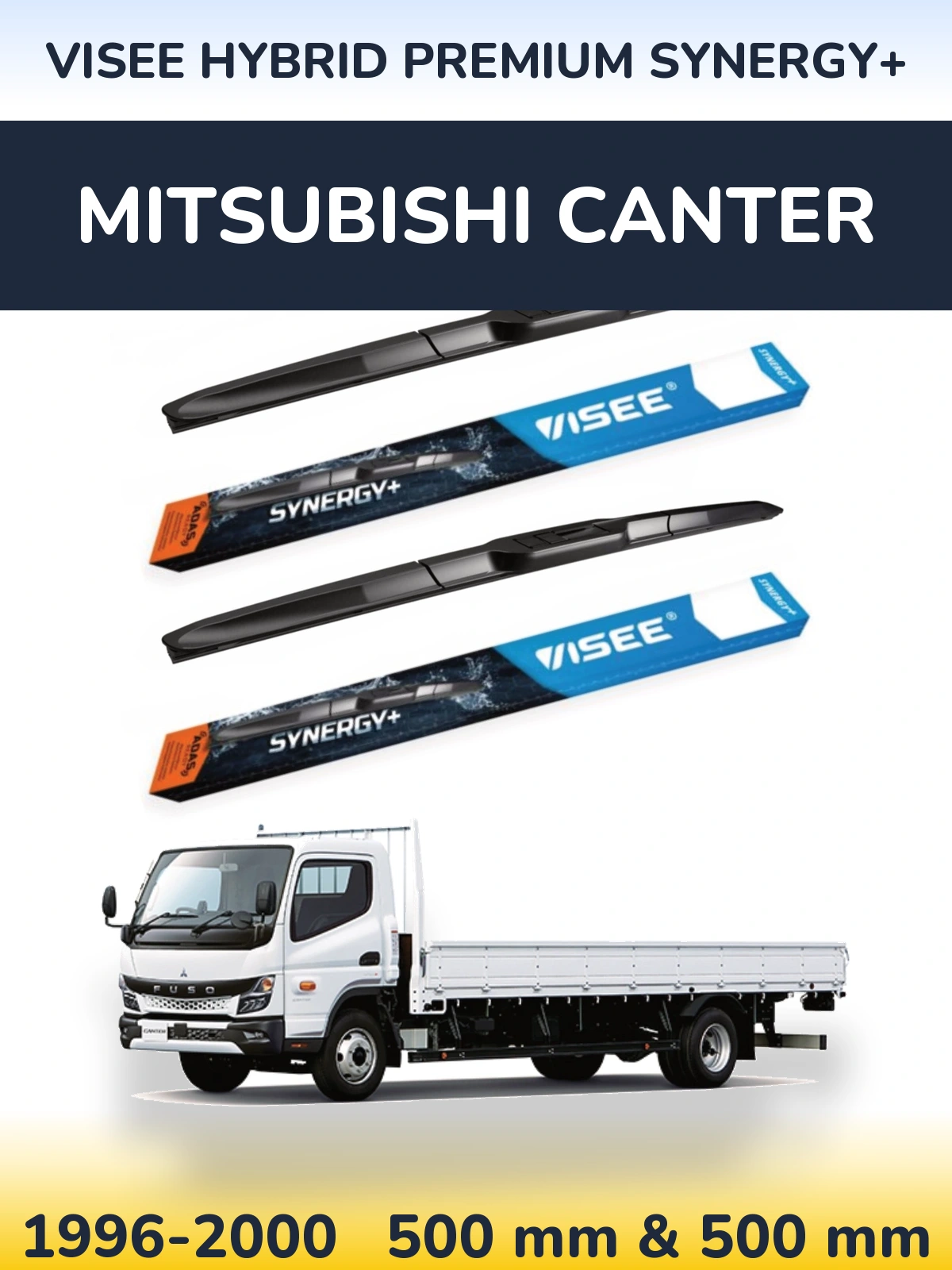 Torkarblad VISEE HYBRID PREMIUM SYNERGY+ för Mitsubishi Canter