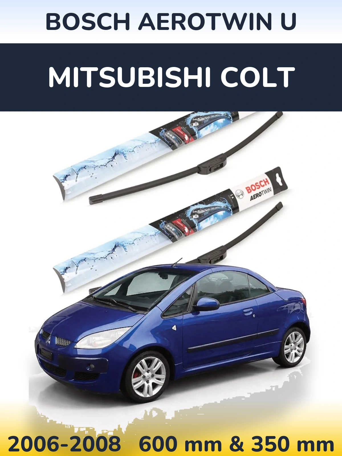 Torkarblad BOSCH AeroTwin U för Mitsubishi Colt