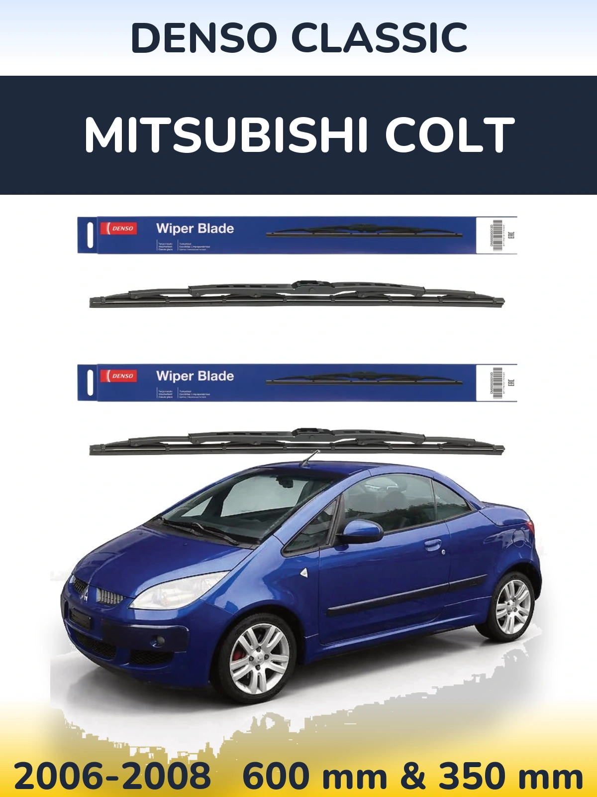 Torkarblad Denso Classic för Mitsubishi Colt