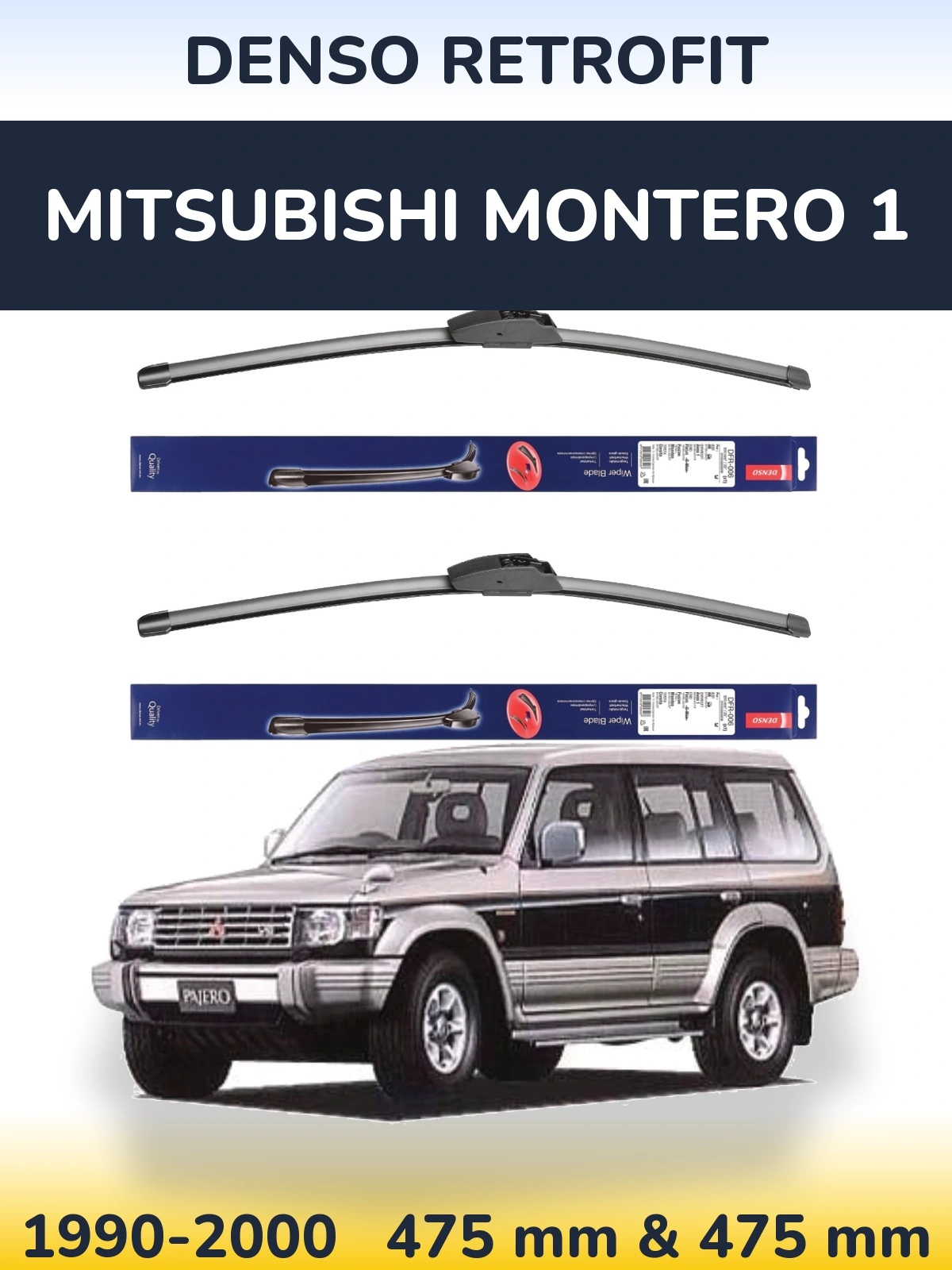 Torkarblad Denso Retrofit för Mitsubishi Montero 1