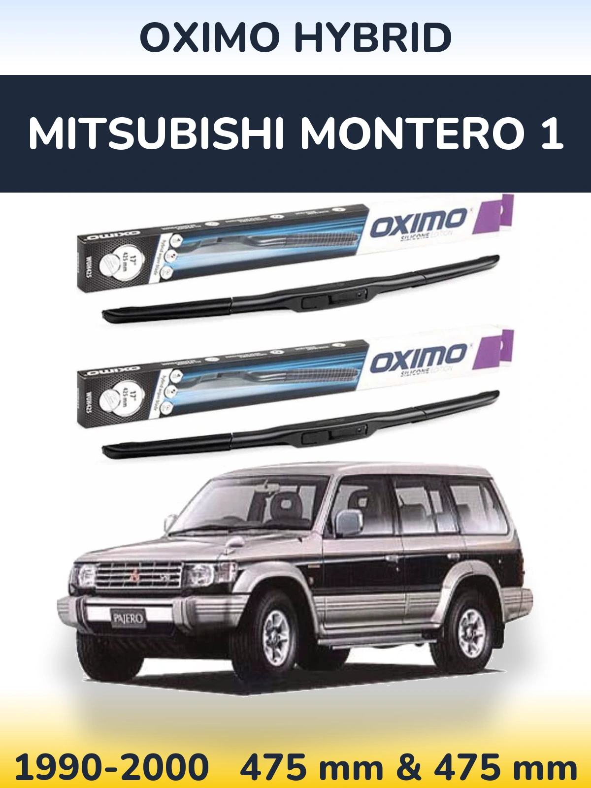 Torkarblad Oximo Hybrid för Mitsubishi Montero 1