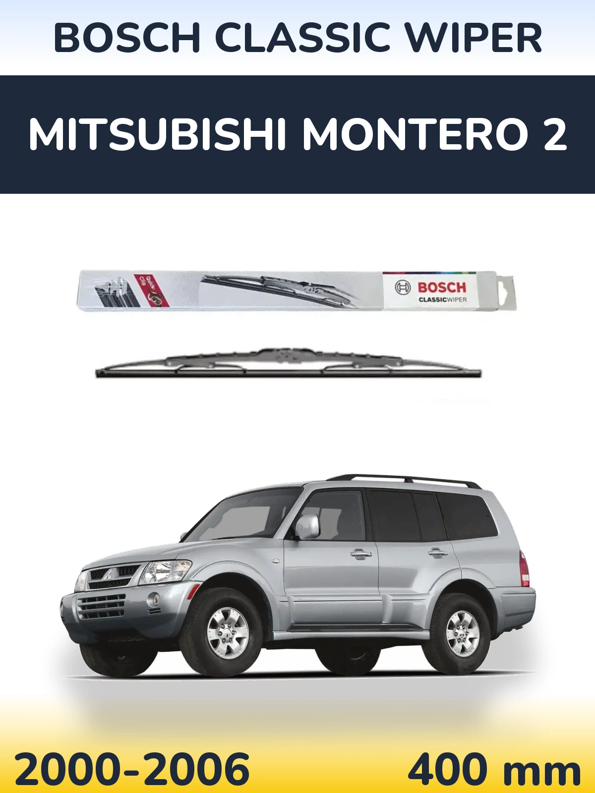 Torkarblad BOSCH Classic Wiper för Mitsubishi Montero 2