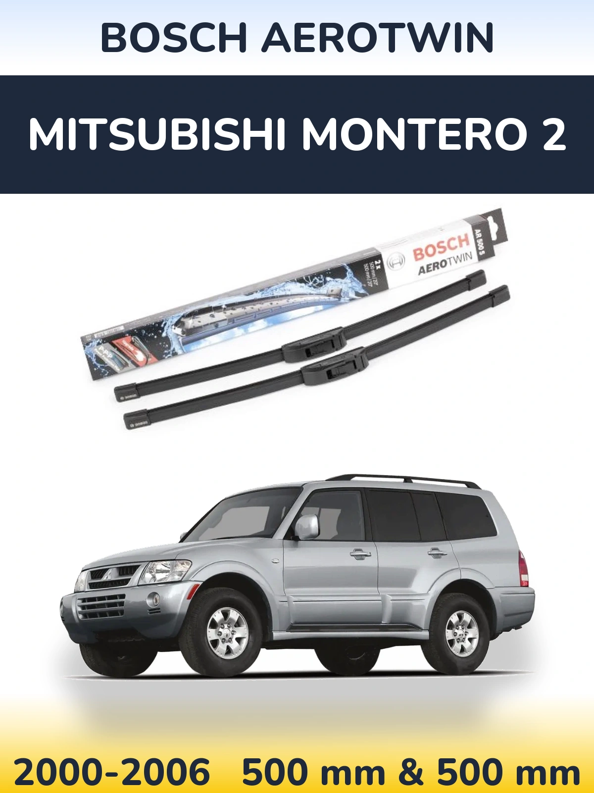 Torkarblad BOSCH AeroTwin för Mitsubishi Montero 2
