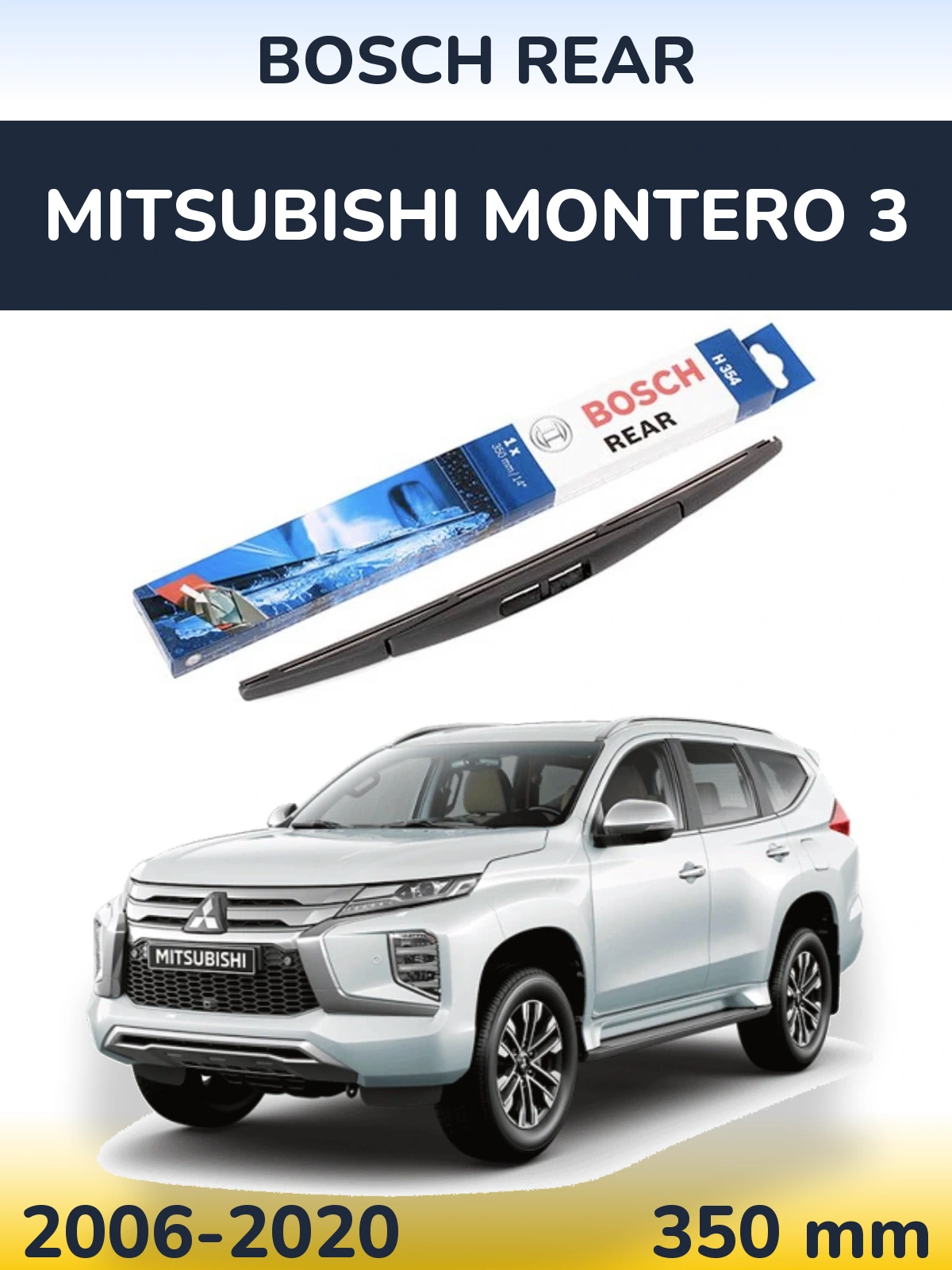 Torkarblad BOSCH Rear för Mitsubishi Montero 3