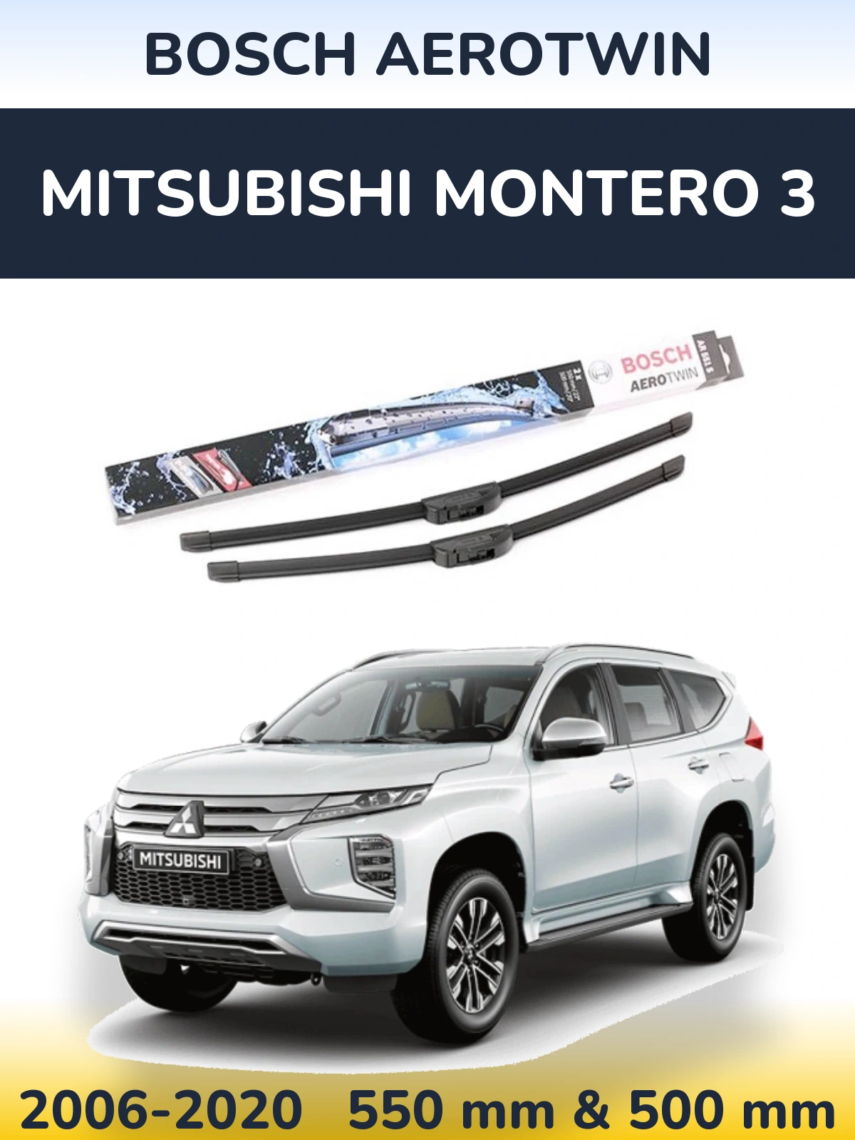 Torkarblad BOSCH AeroTwin för Mitsubishi Montero 3