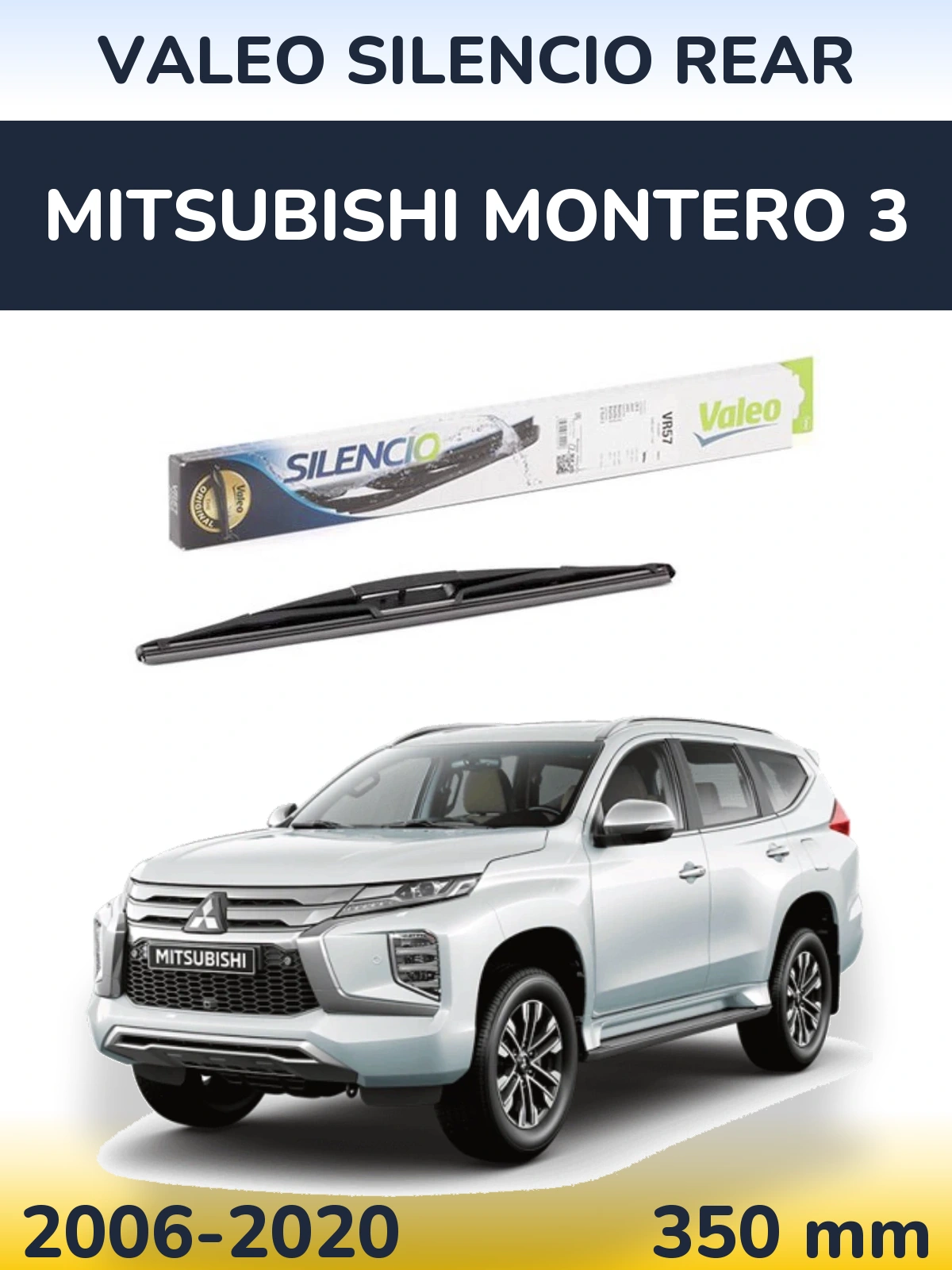 Torkarblad Valeo Silencio Rear för Mitsubishi Montero 3