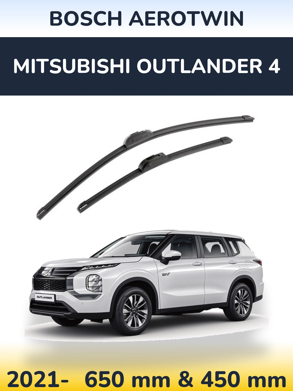 Torkarblad BOSCH AeroTwin för Mitsubishi Outlander 4