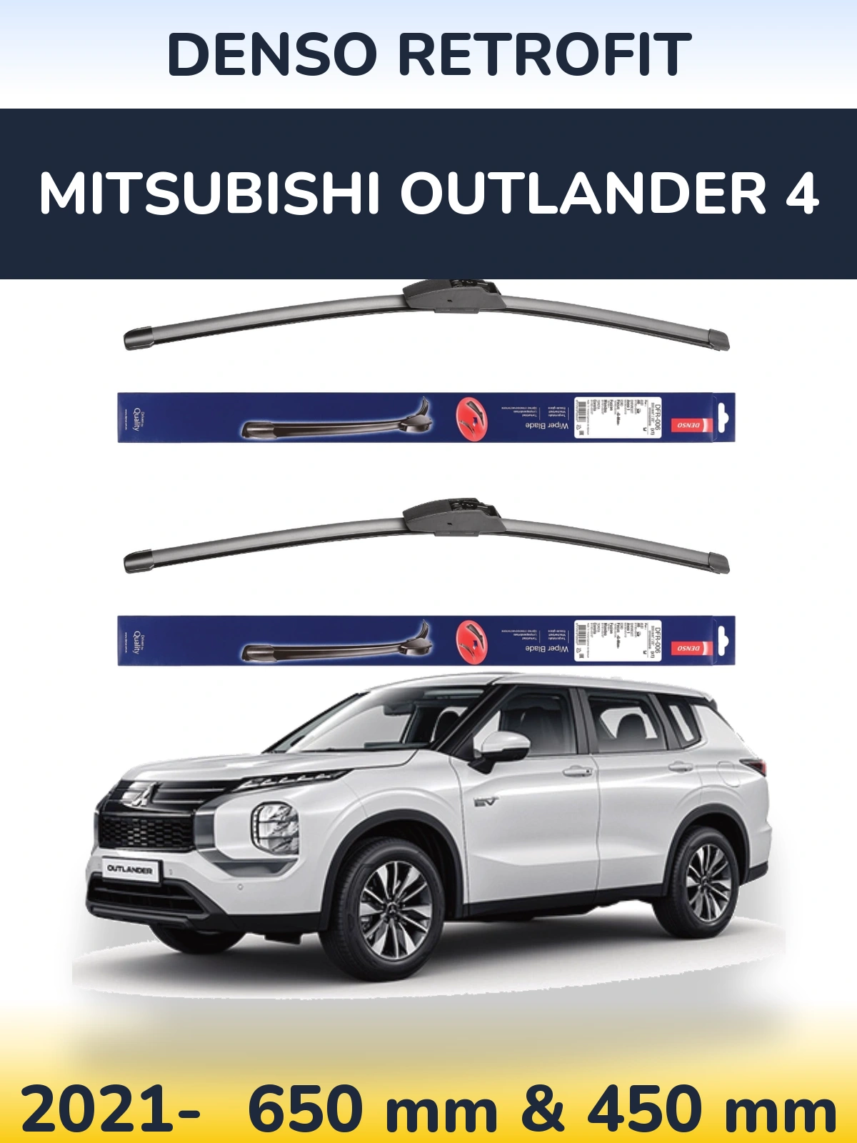 Torkarblad Denso Retrofit för Mitsubishi Outlander 4