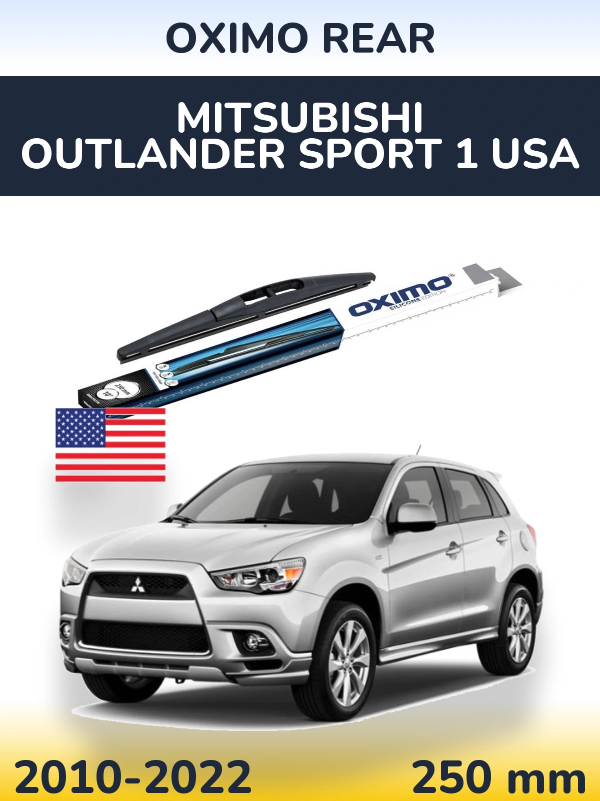 Torkarblad Oximo Rear för Mitsubishi Outlander Sport 1 USA