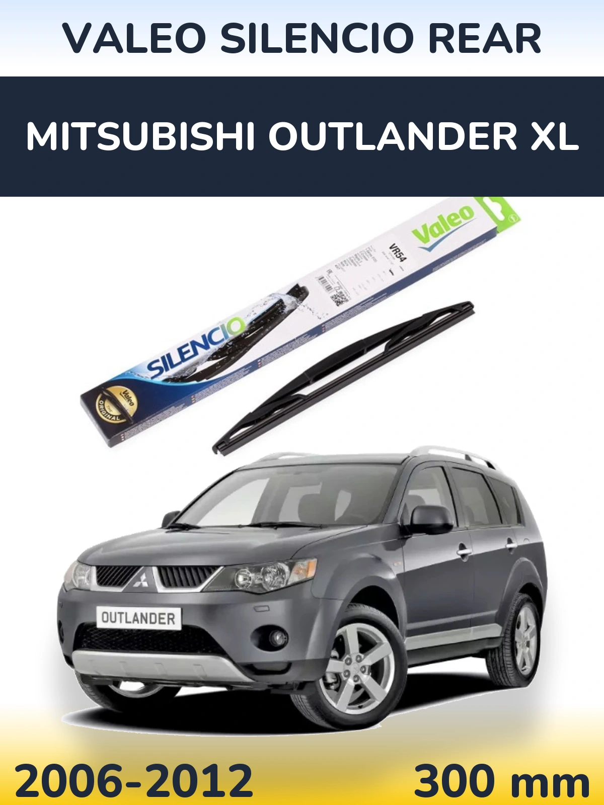 Torkarblad Valeo Silencio Rear för Mitsubishi Outlander XL