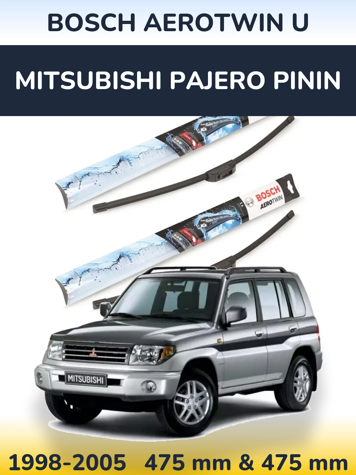 Torkarblad BOSCH AeroTwin U för Mitsubishi Pajero Pinin