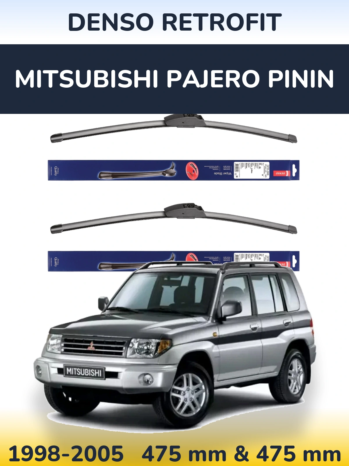 Torkarblad Denso Retrofit för Mitsubishi Pajero Pinin