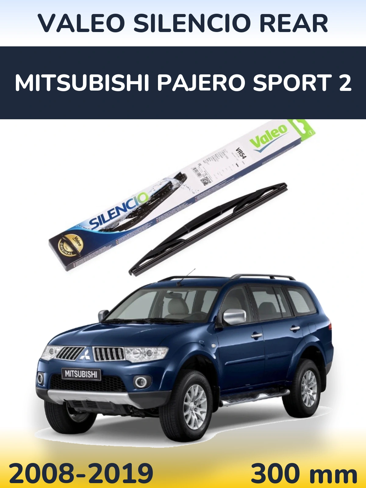 Torkarblad Valeo Silencio Rear för Mitsubishi Pajero Sport 2