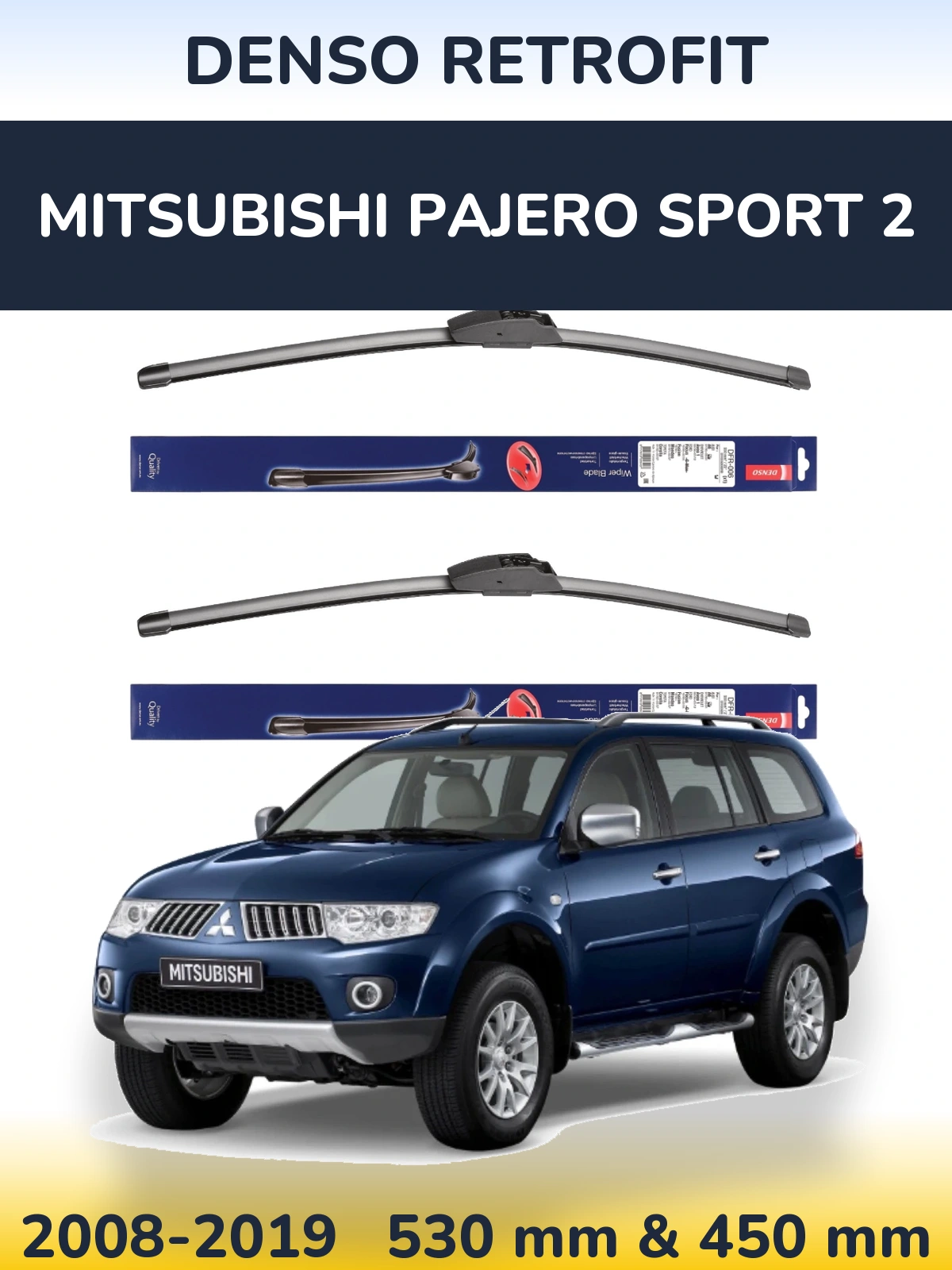 Torkarblad Denso Retrofit för Mitsubishi Pajero Sport 2