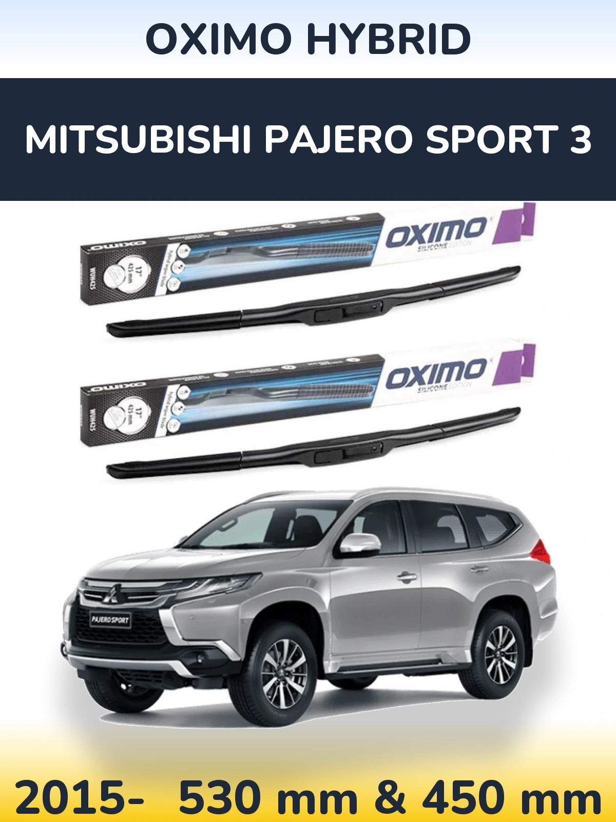 Torkarblad Oximo Hybrid för Mitsubishi Pajero Sport 3