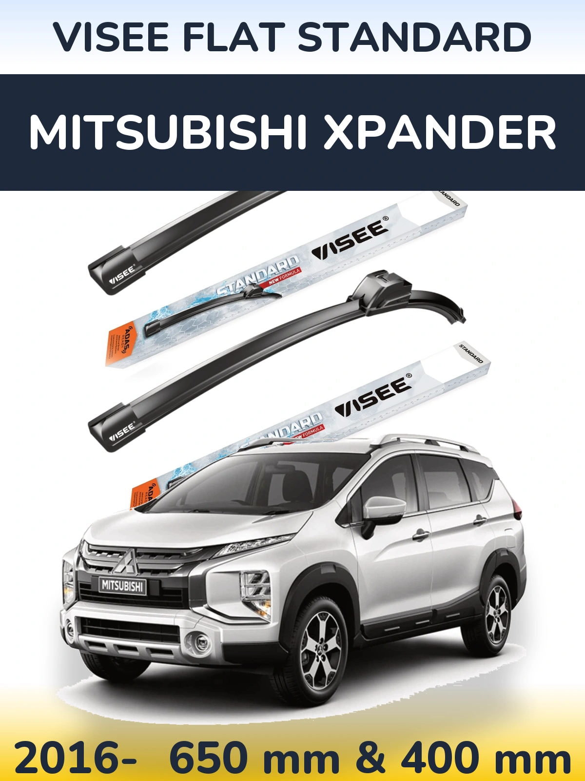Torkarblad VISEE FLAT STANDARD för Mitsubishi Xpander