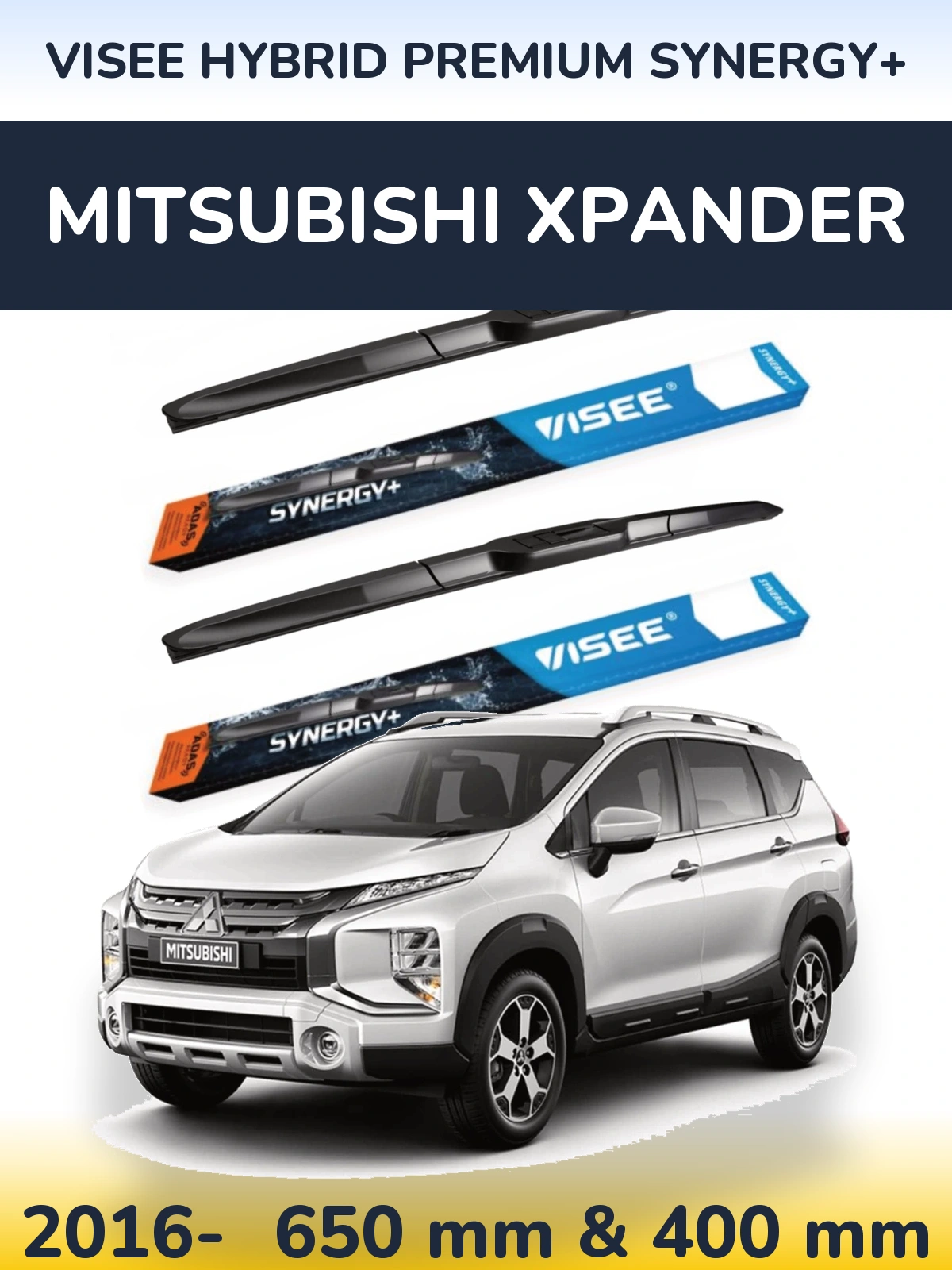 Torkarblad VISEE HYBRID PREMIUM SYNERGY+ för Mitsubishi Xpander