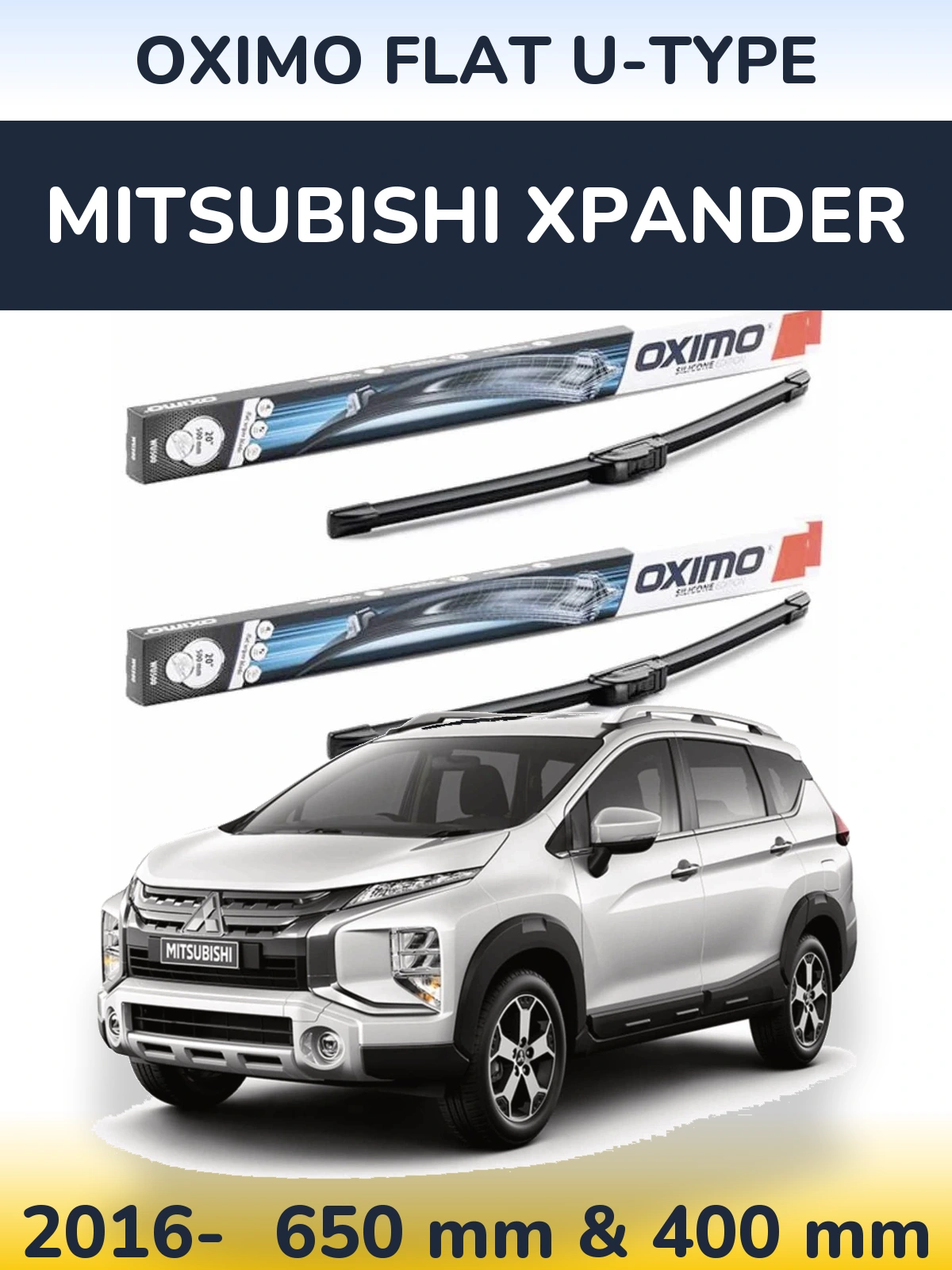 Torkarblad Oximo Flat U-type för Mitsubishi Xpander