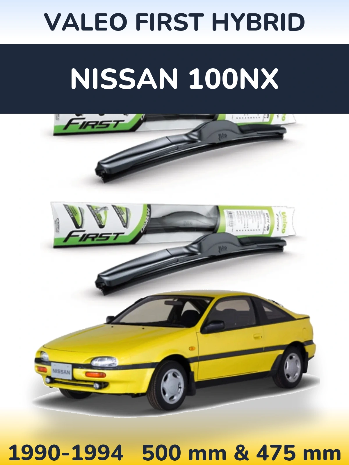 Torkarblad Valeo First Hybrid för Nissan 100NX