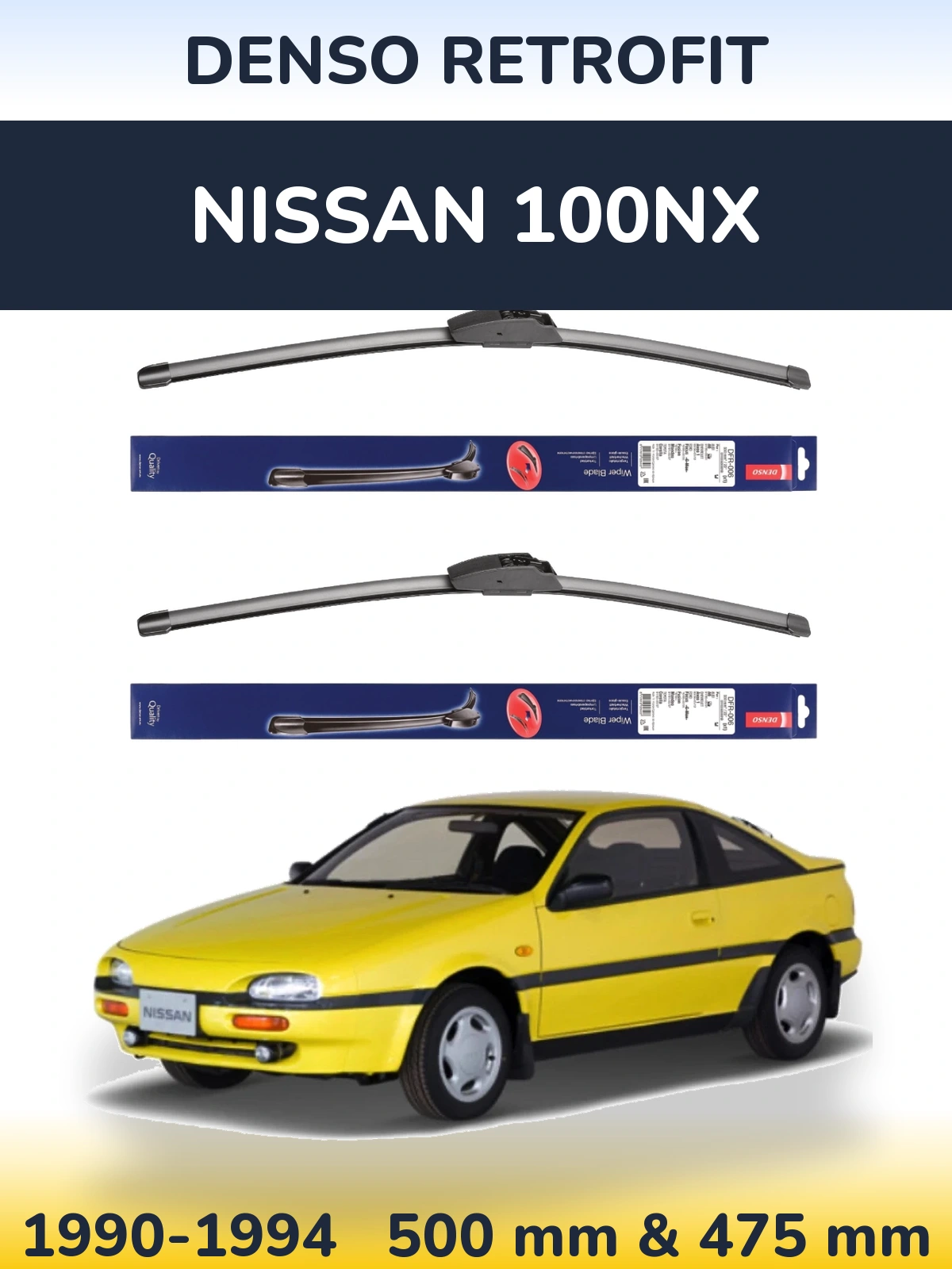 Torkarblad Denso Retrofit för Nissan 100NX