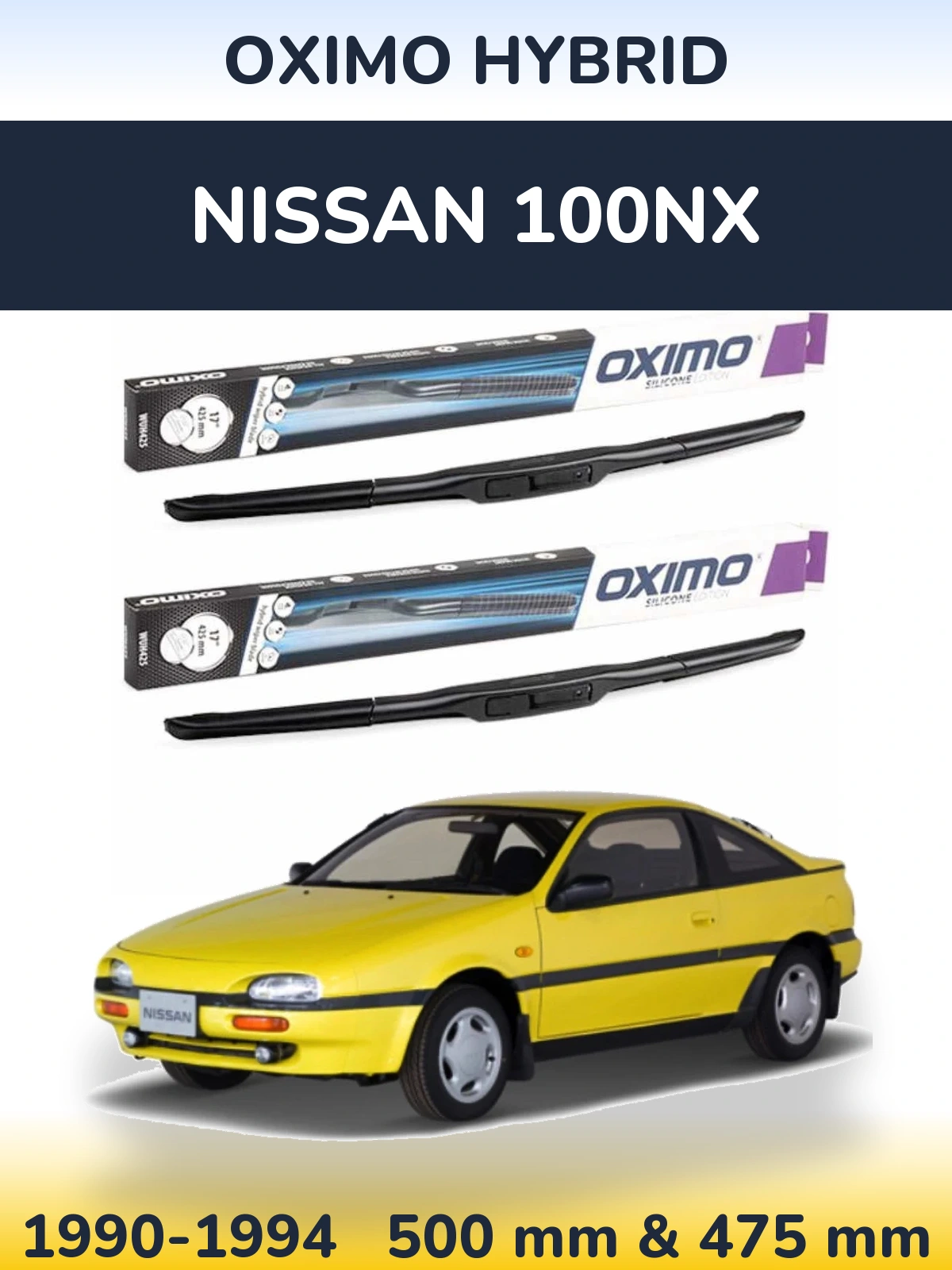 Torkarblad Oximo Hybrid för Nissan 100NX