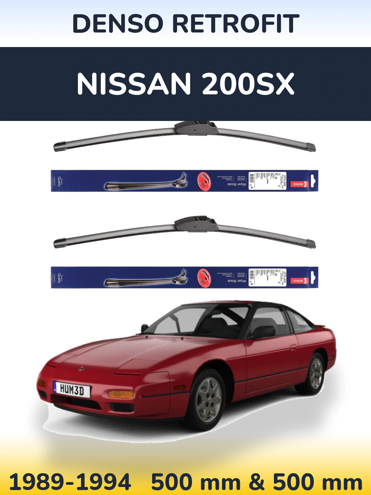 Torkarblad Denso Retrofit för Nissan 200SX