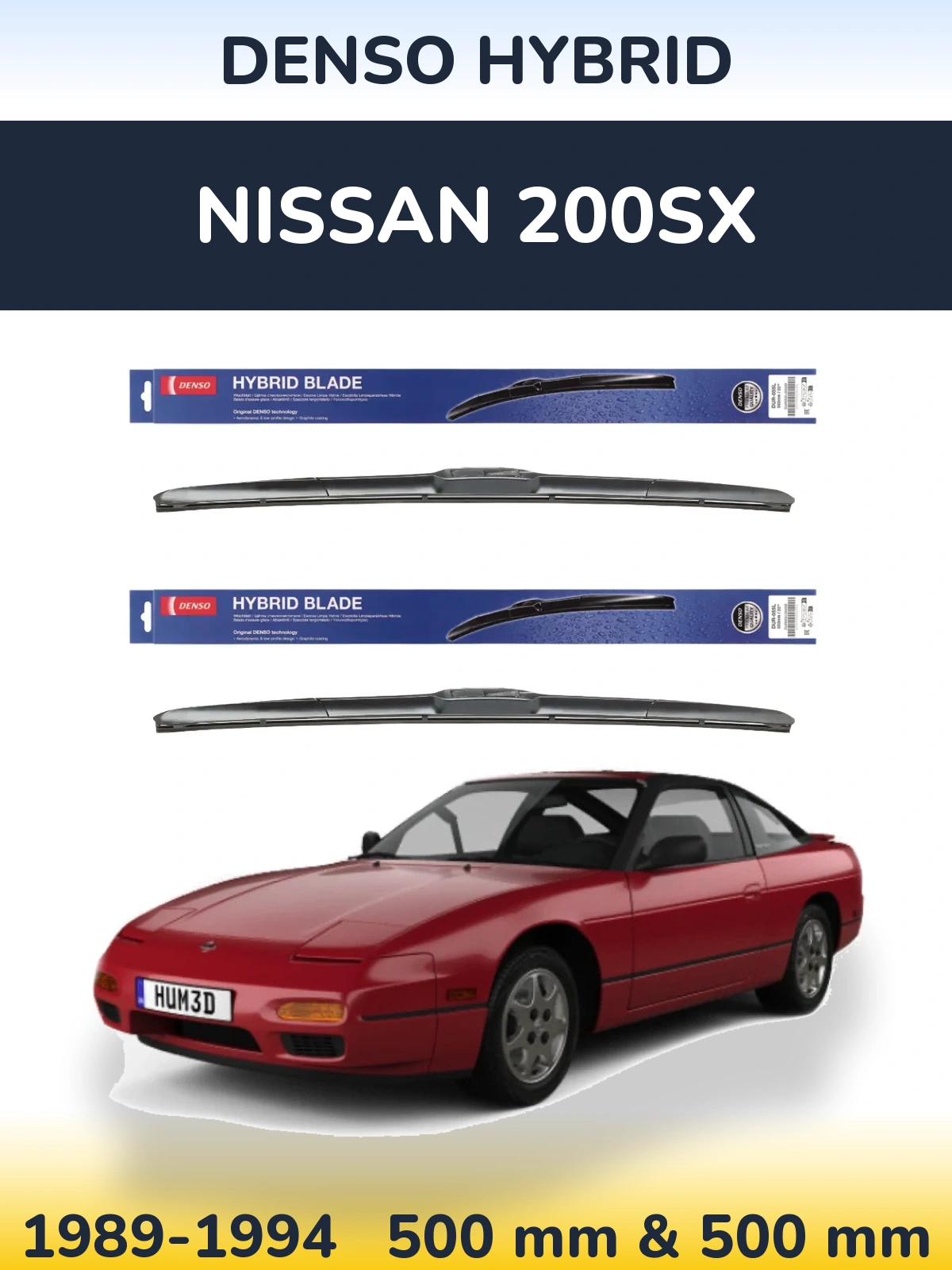 Torkarblad Denso Hybrid för Nissan 200SX