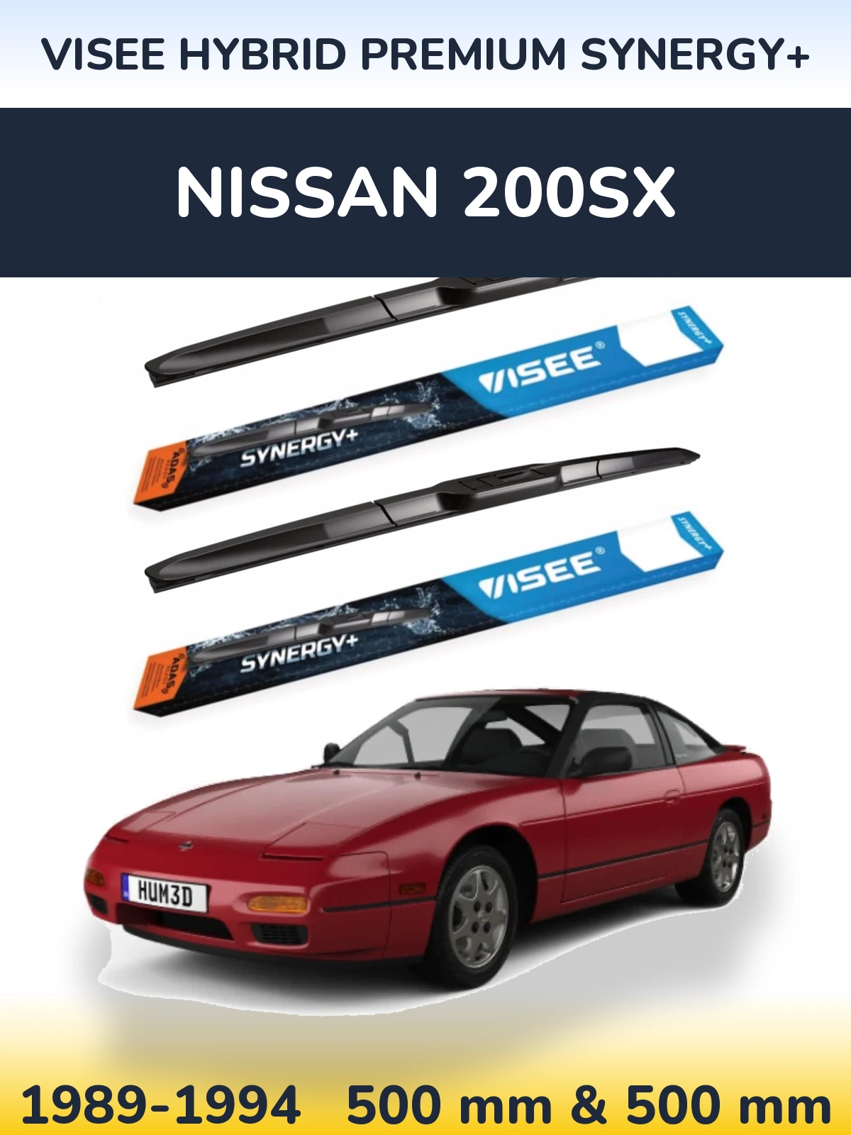 Torkarblad VISEE HYBRID PREMIUM SYNERGY+ för Nissan 200SX