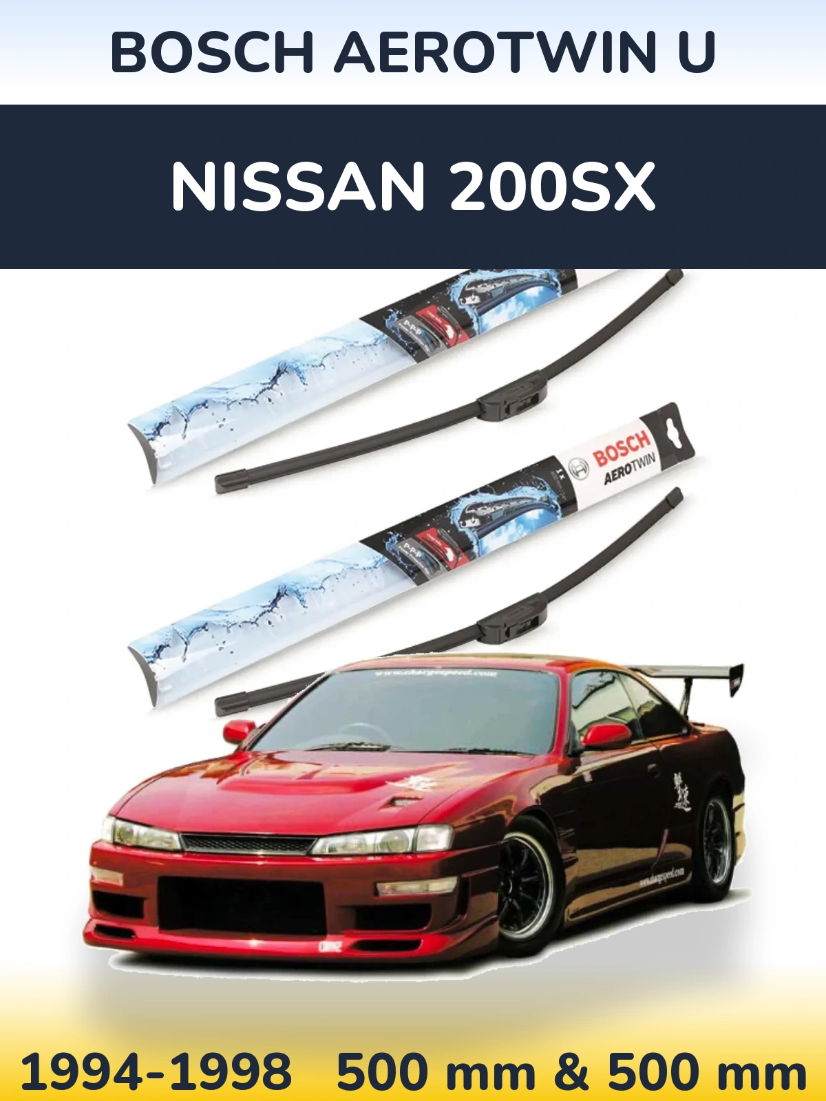 Torkarblad BOSCH AeroTwin U för Nissan 200SX