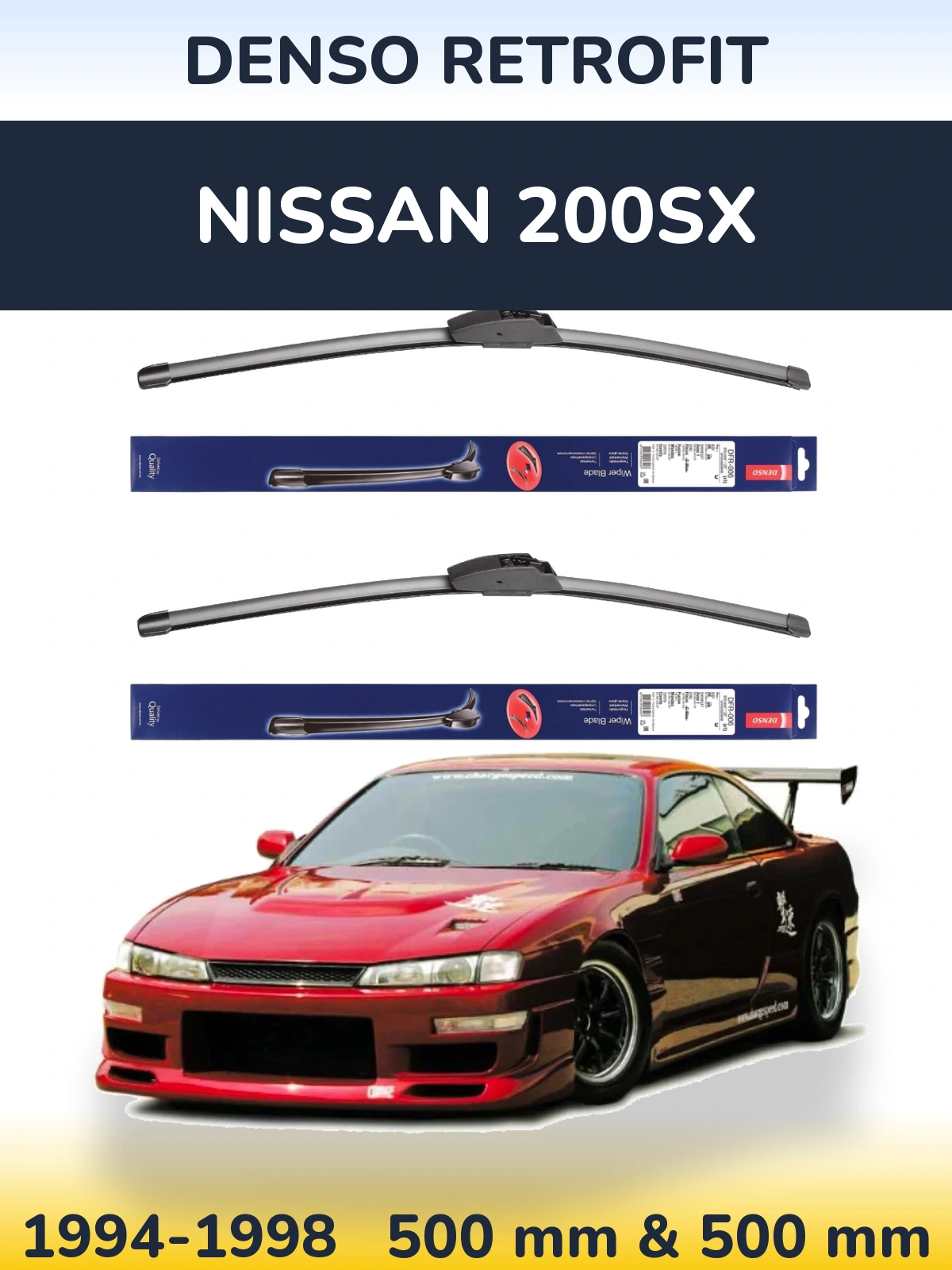 Torkarblad Denso Retrofit för Nissan 200SX