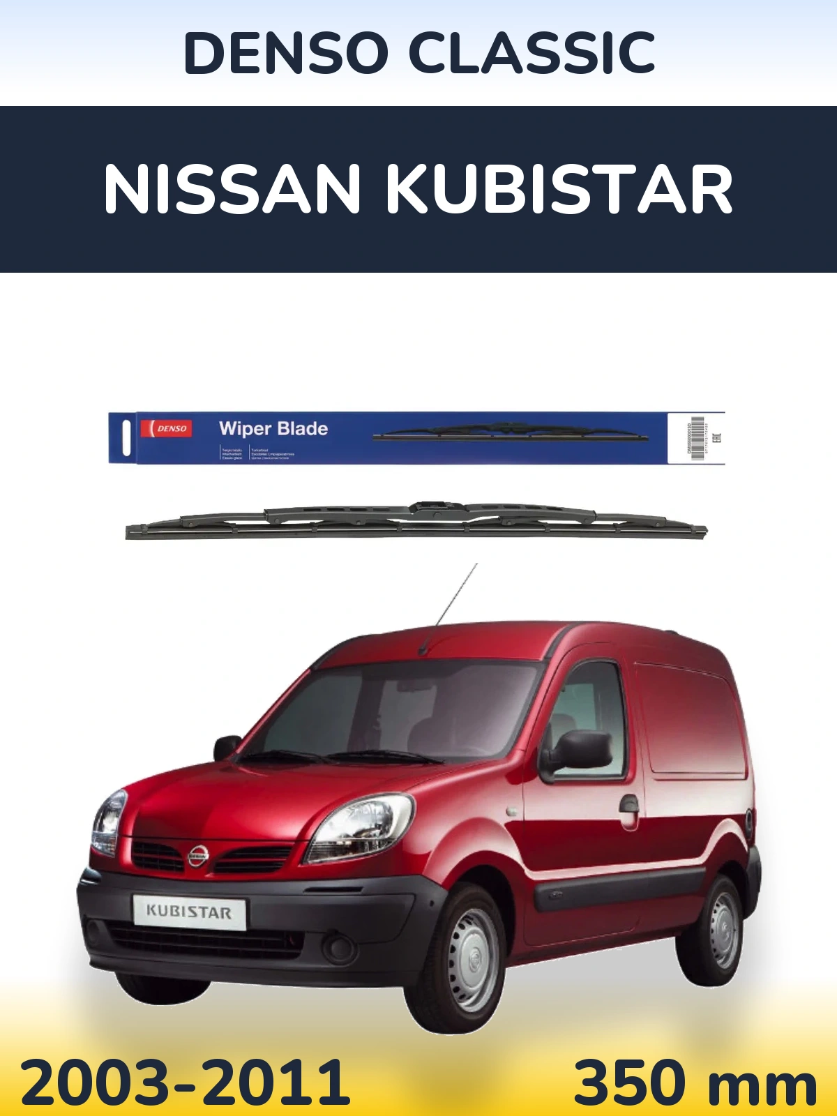 Torkarblad Denso Classic för Nissan Kubistar