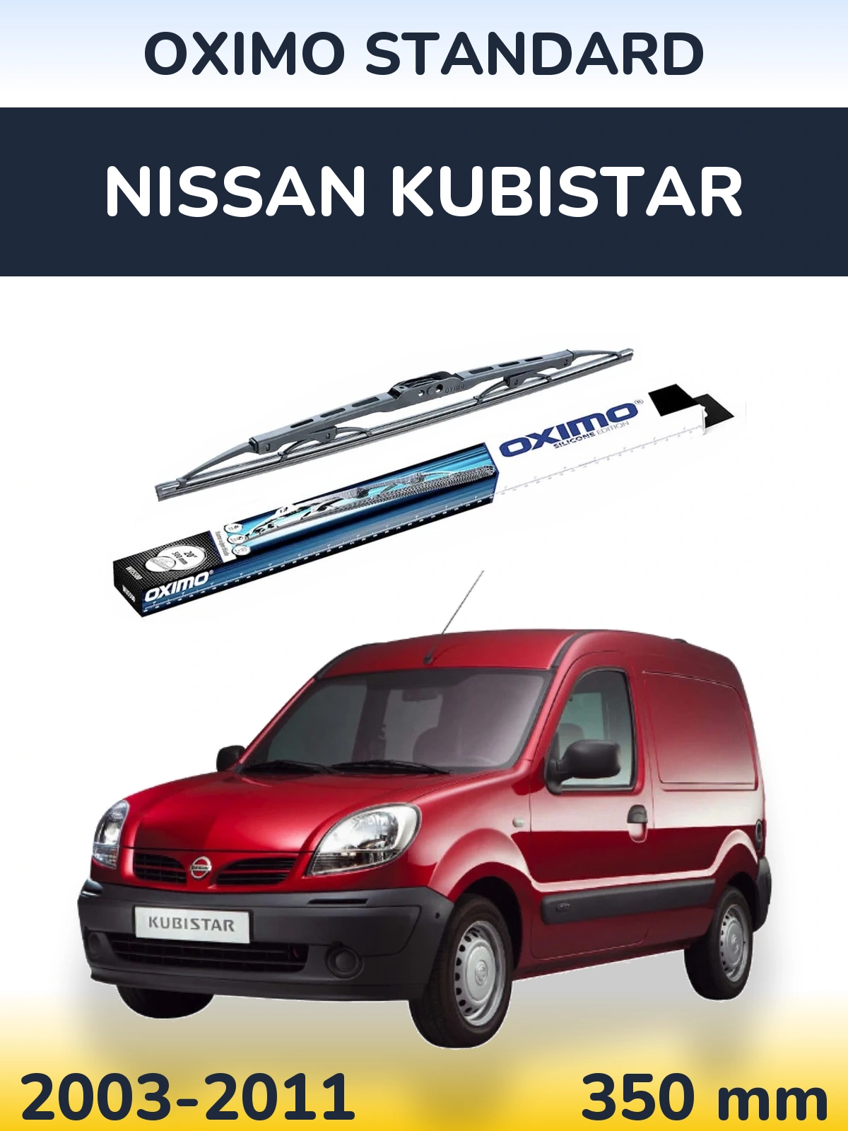 Torkarblad Oximo Standard för Nissan Kubistar