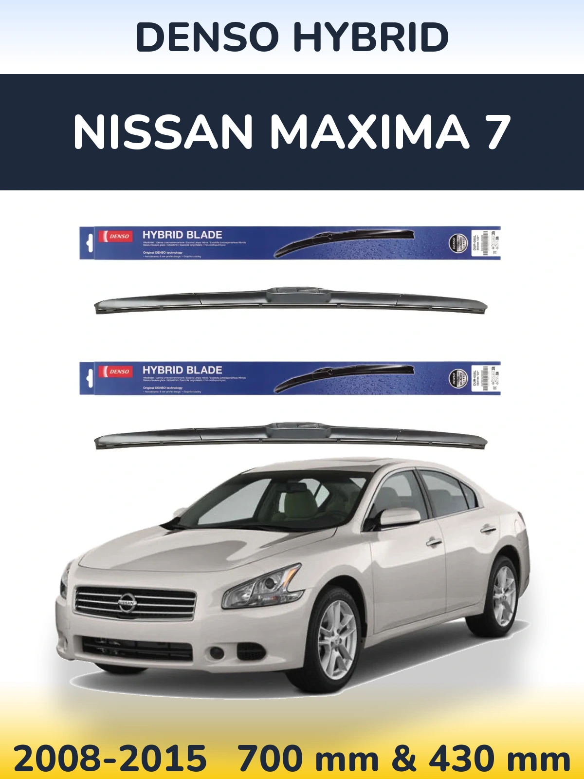 Torkarblad Denso Hybrid för Nissan Maxima 7